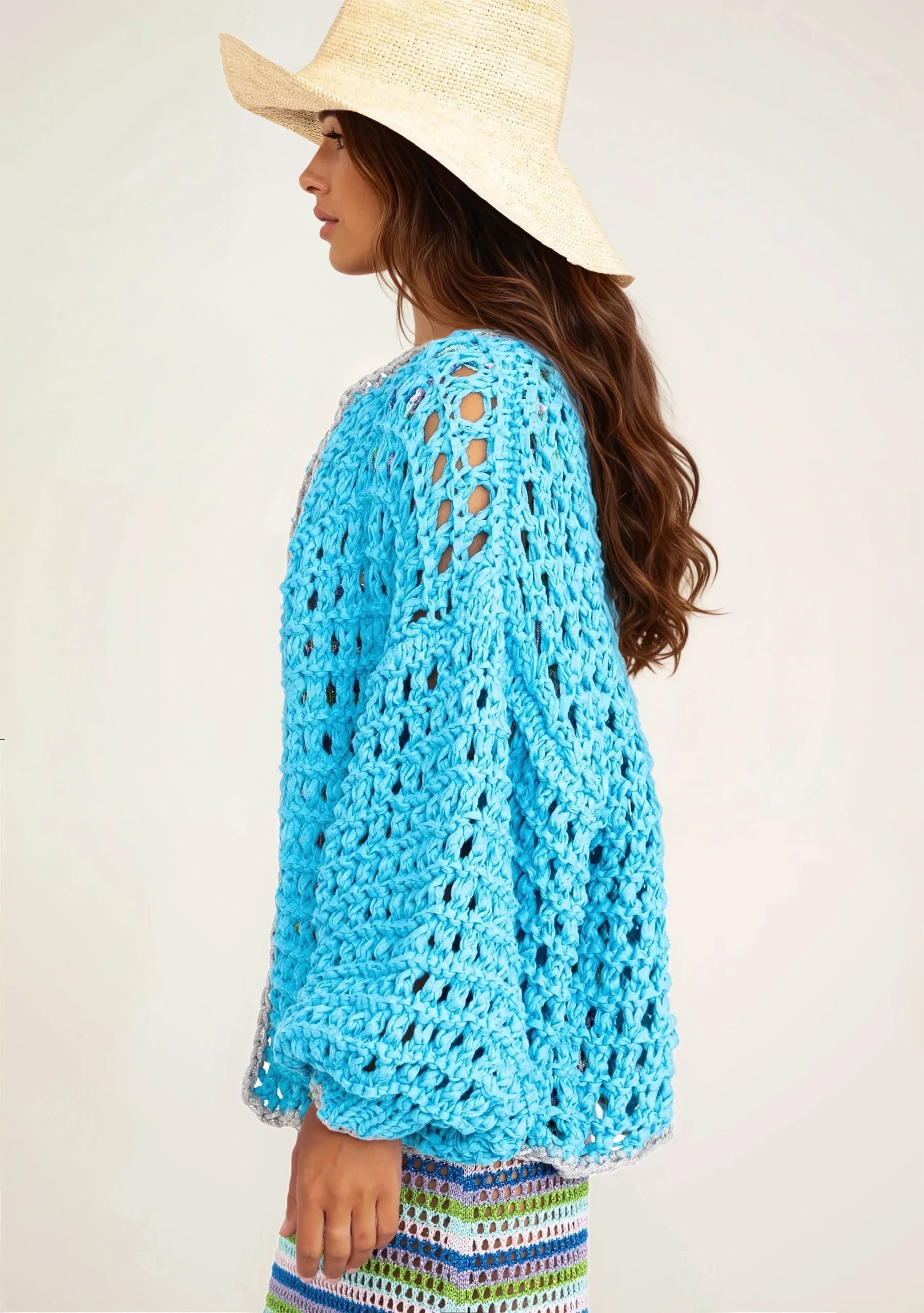 Savanna cardigan aqua