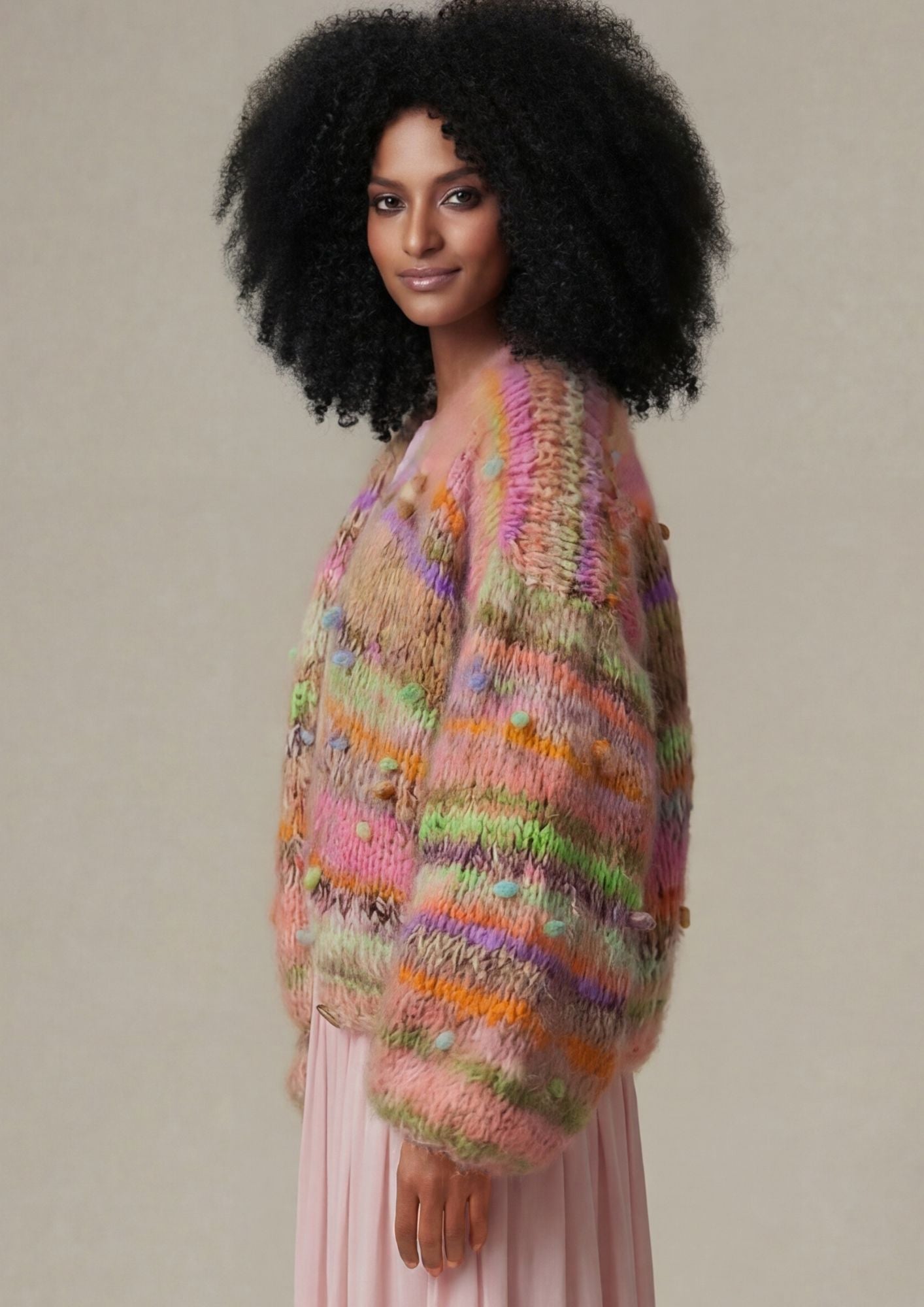 Gigi Cardigan Peach Confetti preorder