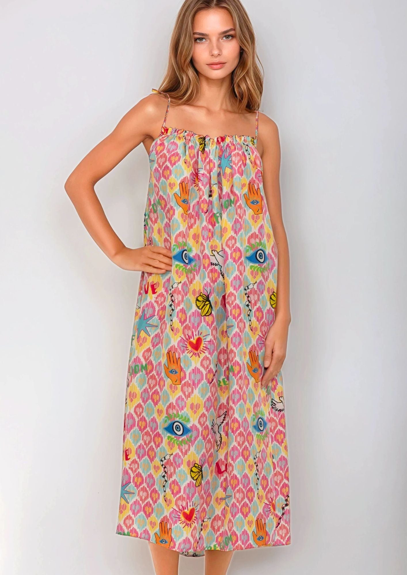 Amulet silk dress