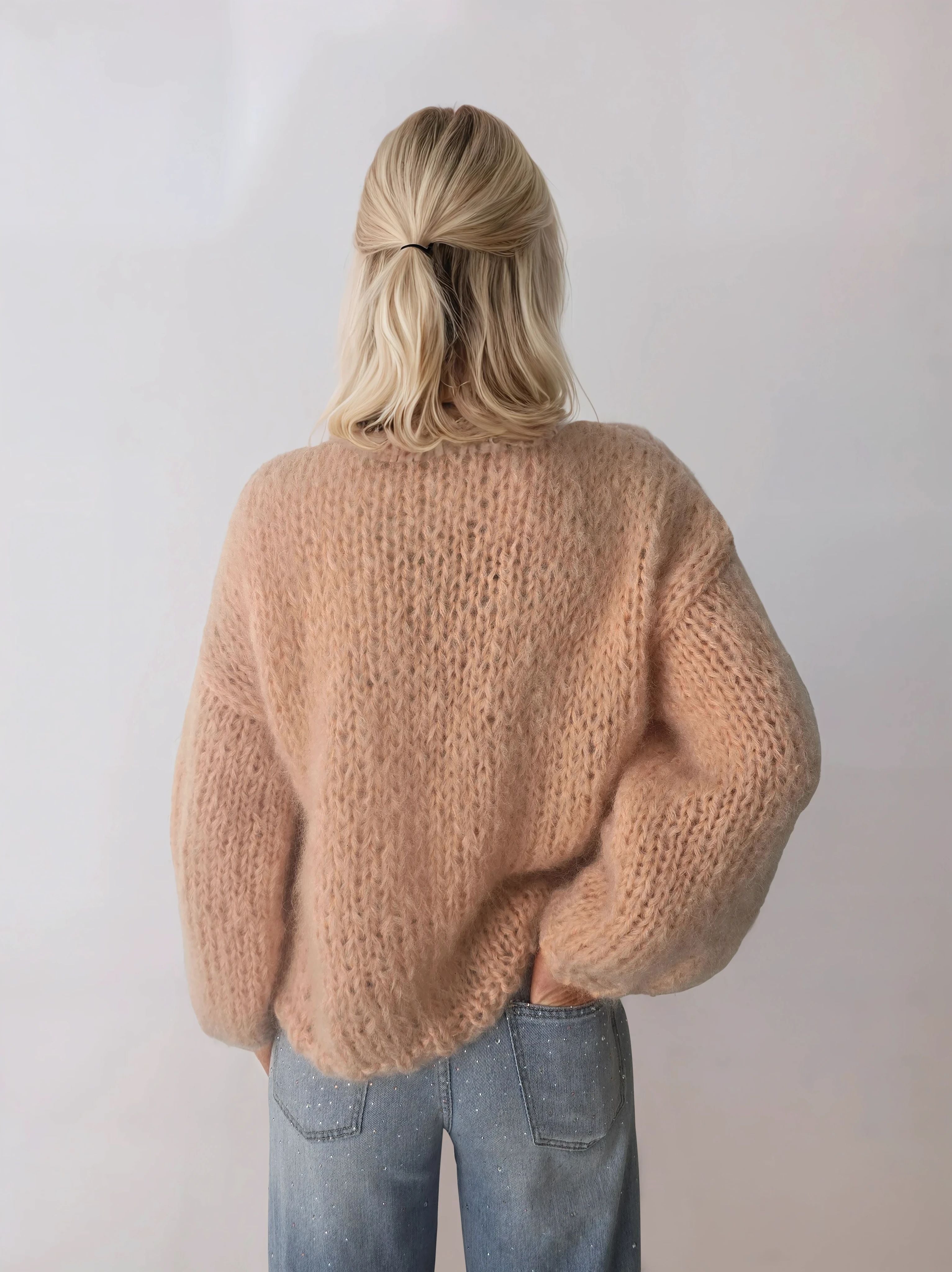 Cardigan Mikky pêssego