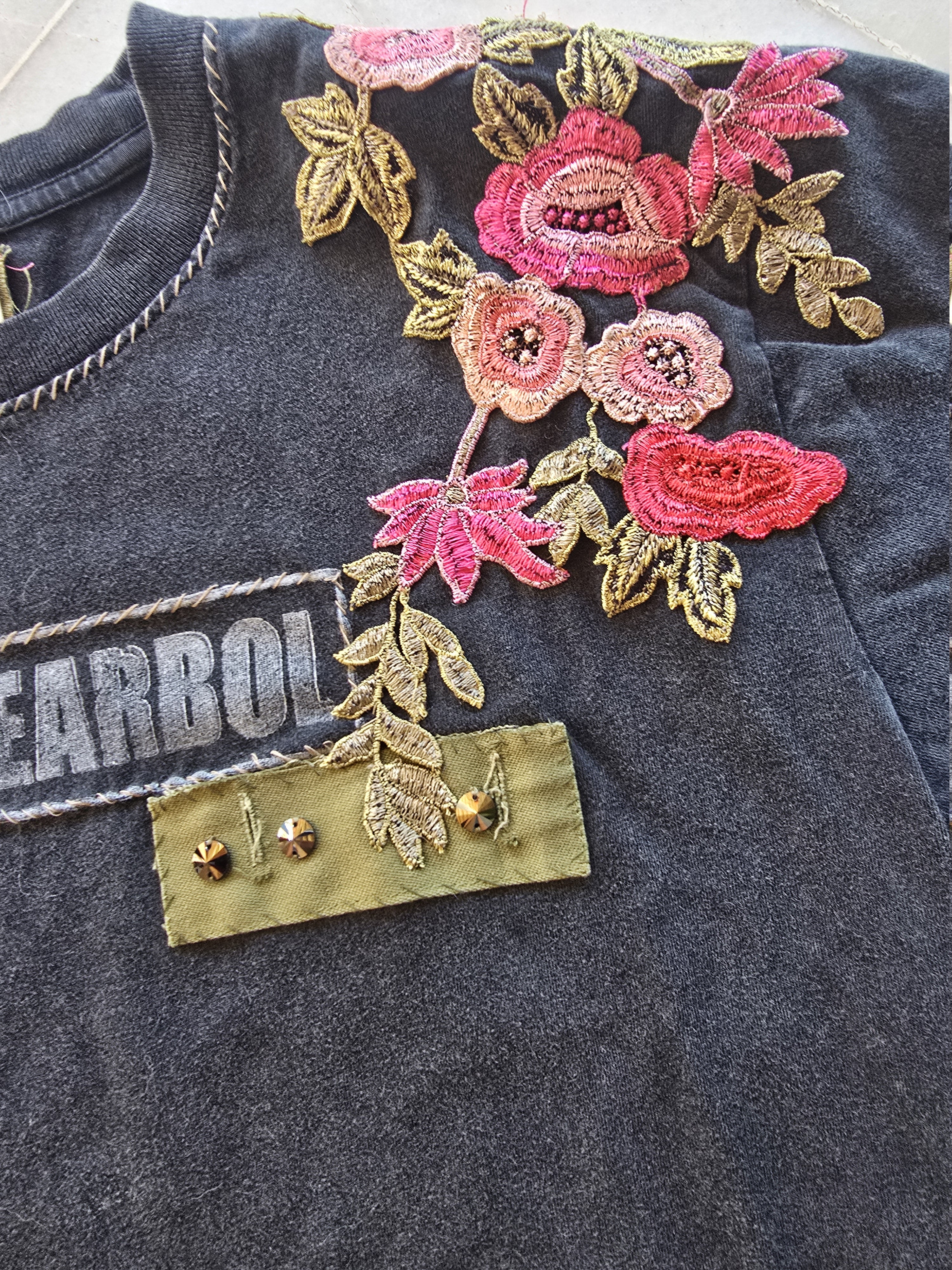 The Charcoal Bloom Tee