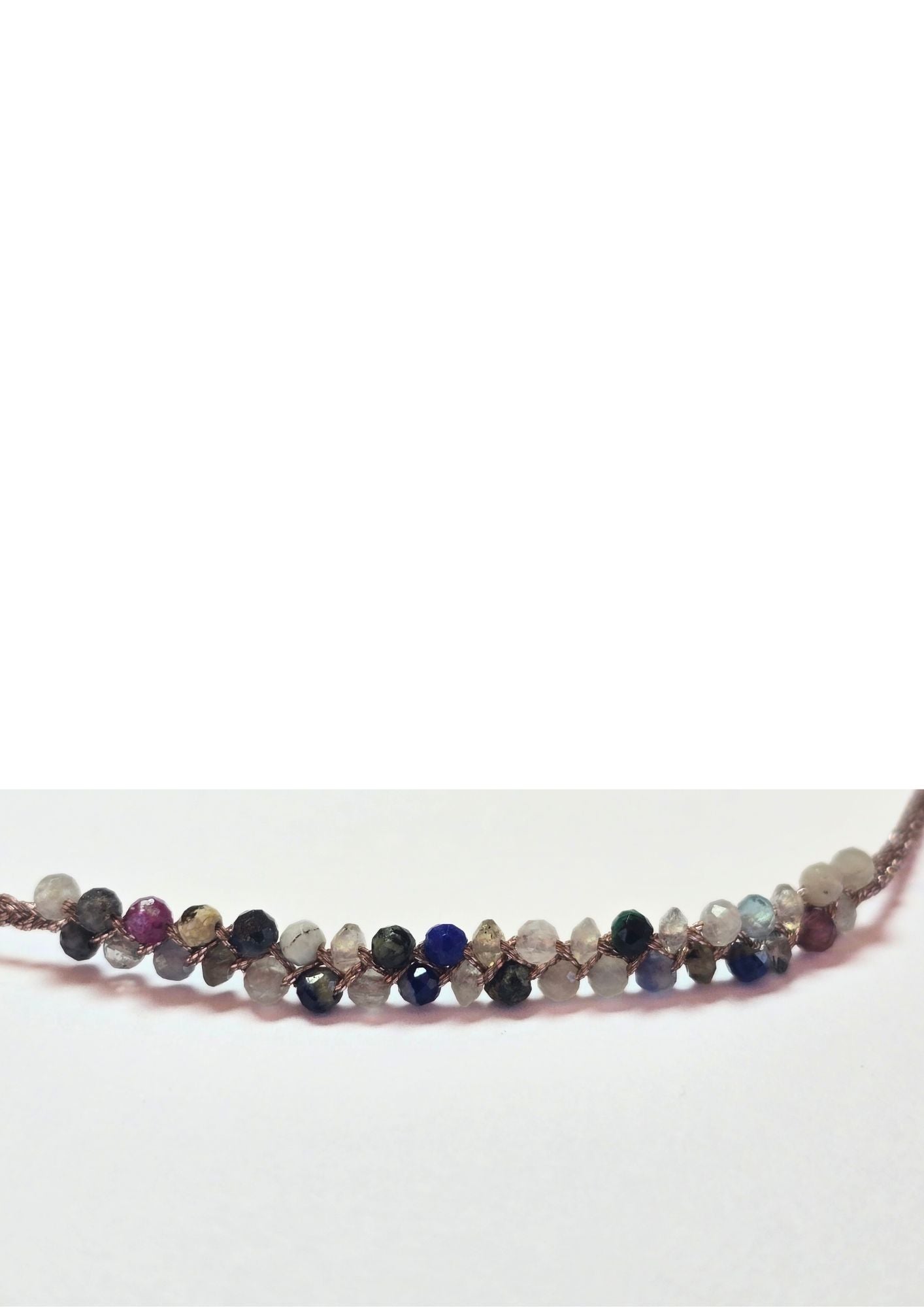 Bracciale con perline di tormalina Guanabana