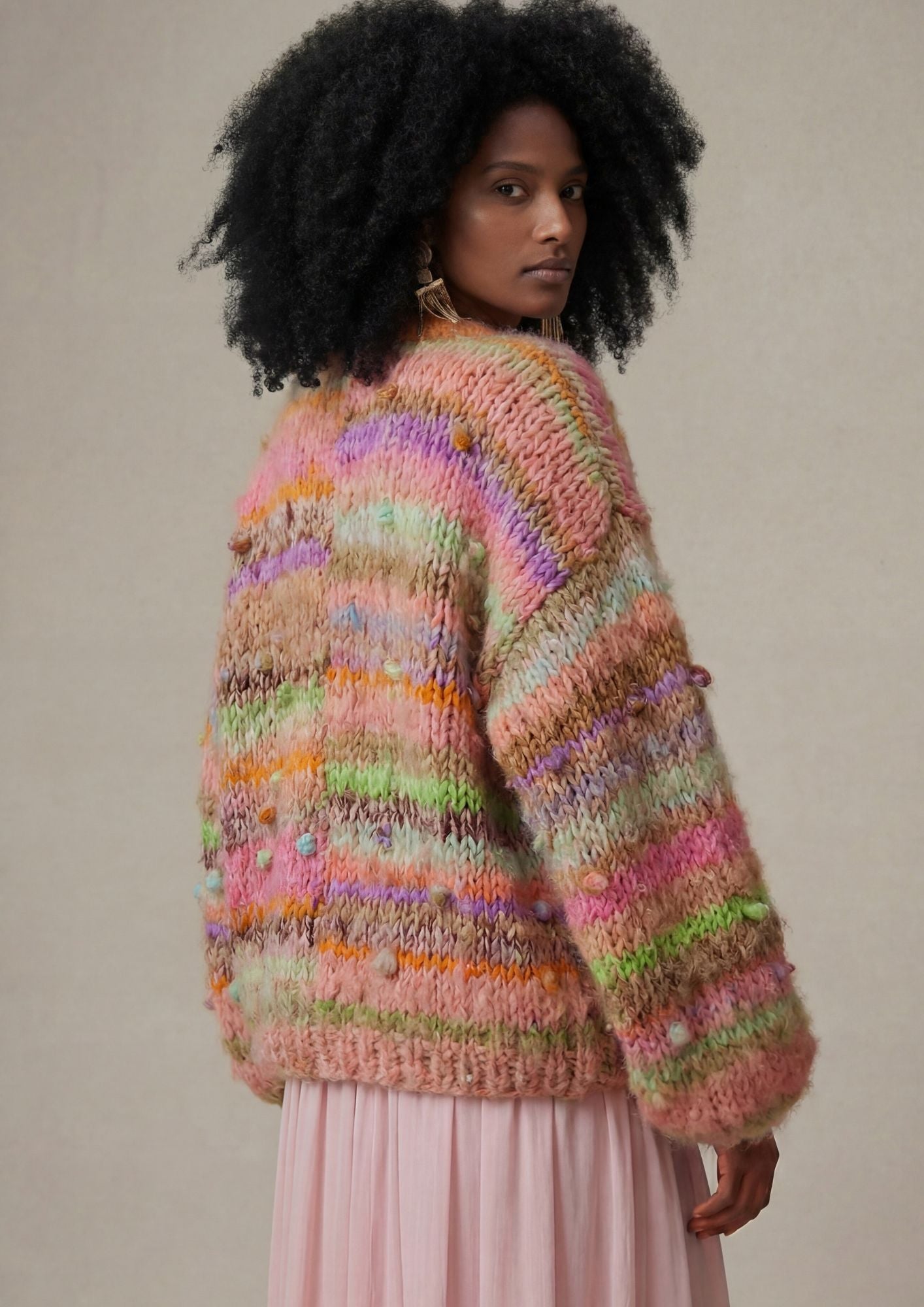 Gigi Cardigan Peach Confetti preorder