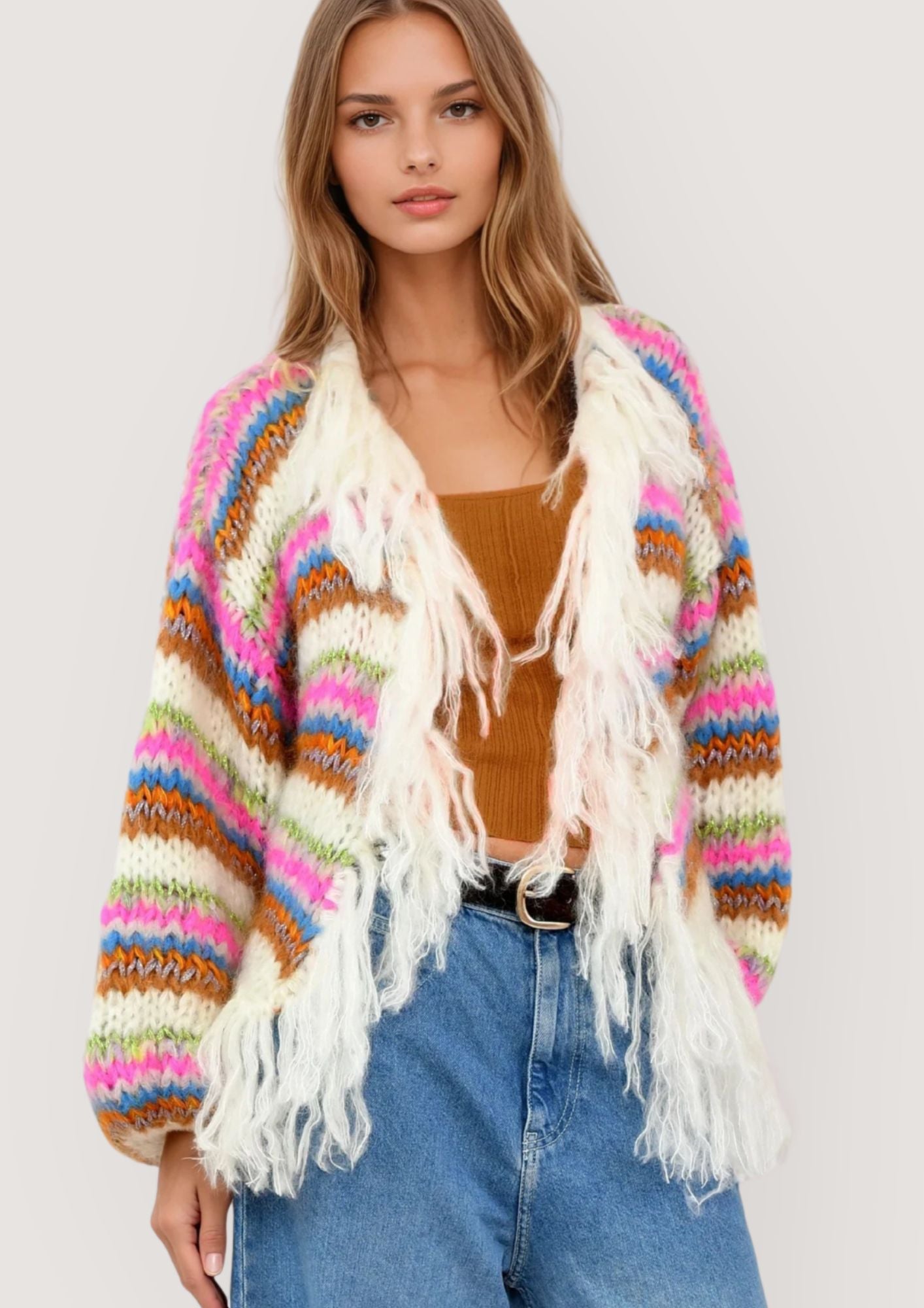 Stevie cardigan Golden Confetti