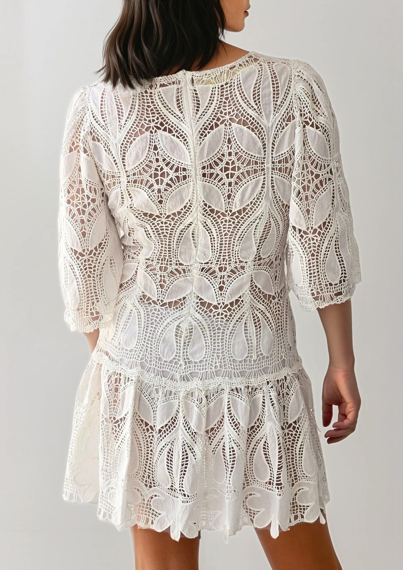 Abito in pizzo di cotone Ivy