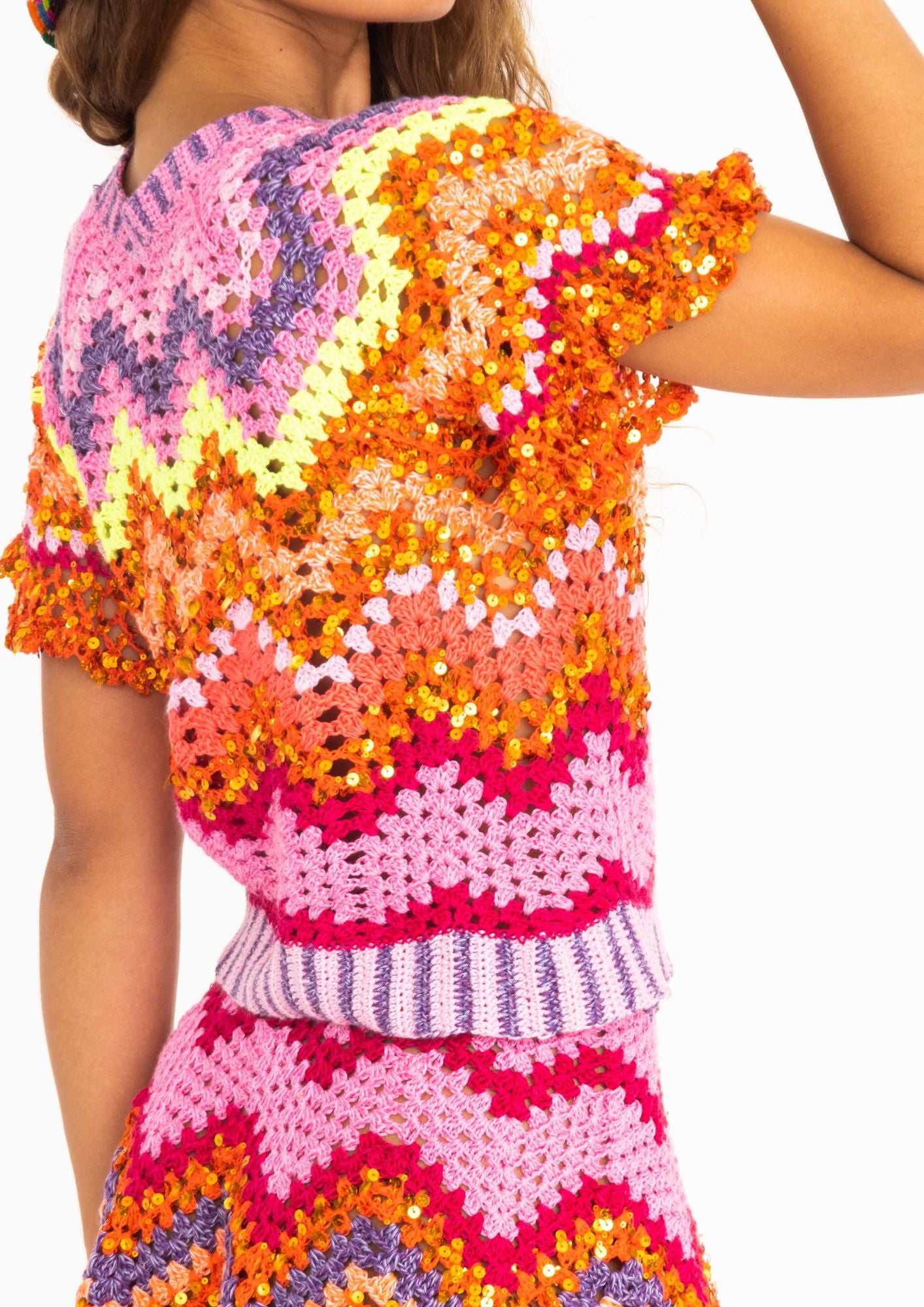 Top Mila arancione rosa