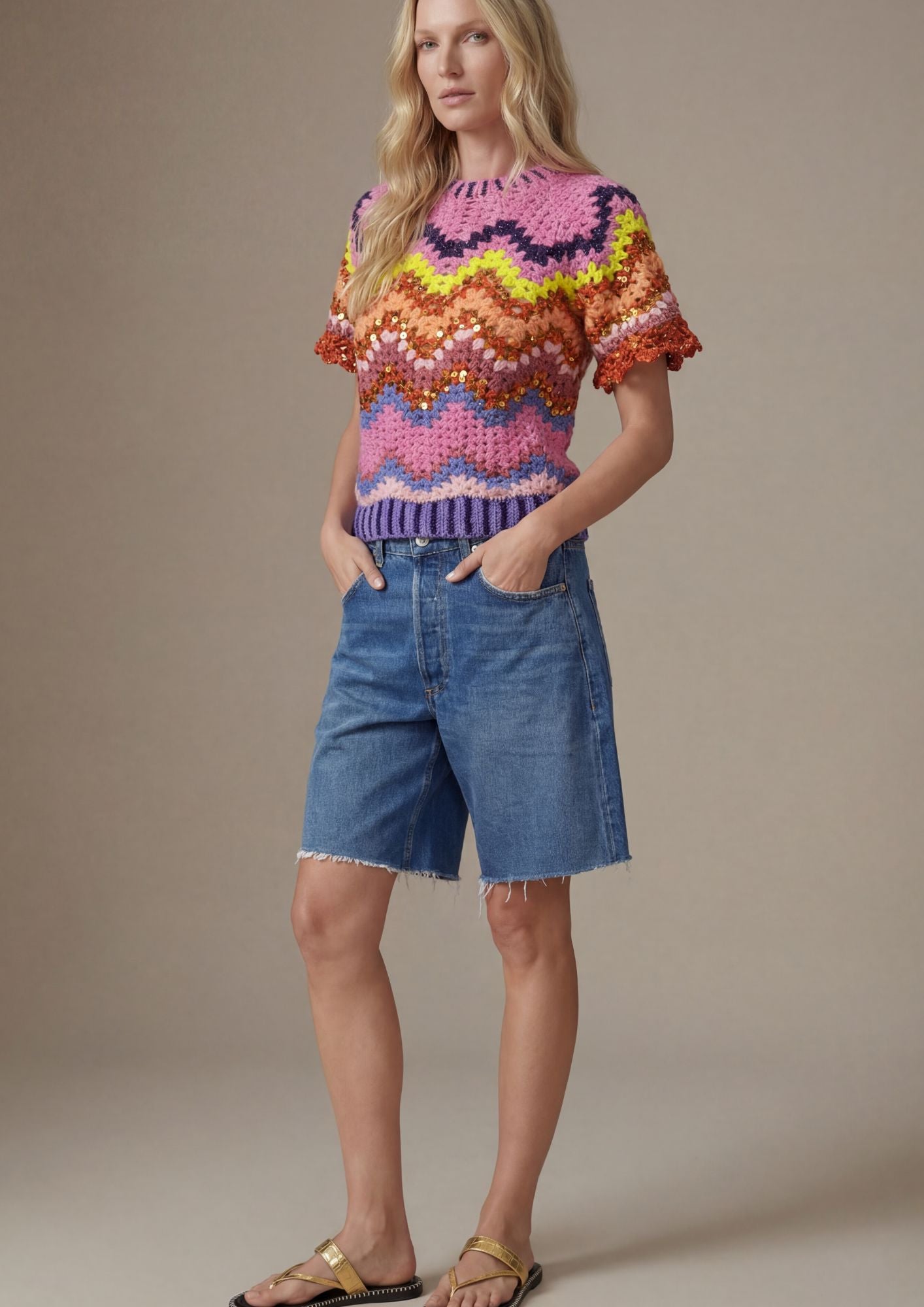 Haut Leah crochet fusion