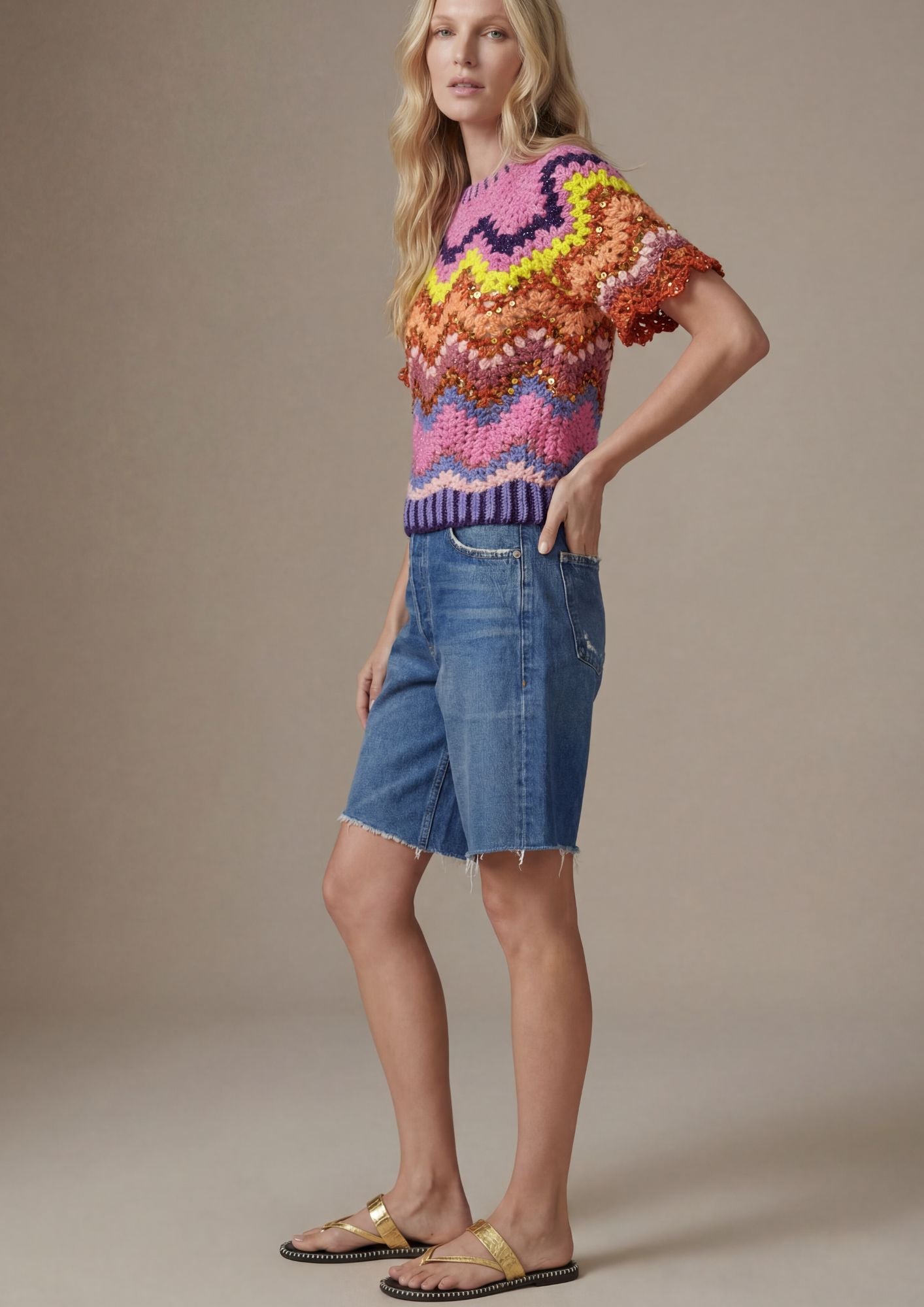 Haut Leah crochet fusion
