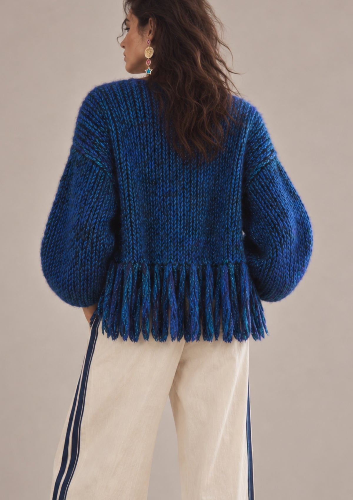 Flecco cardigan Peacock