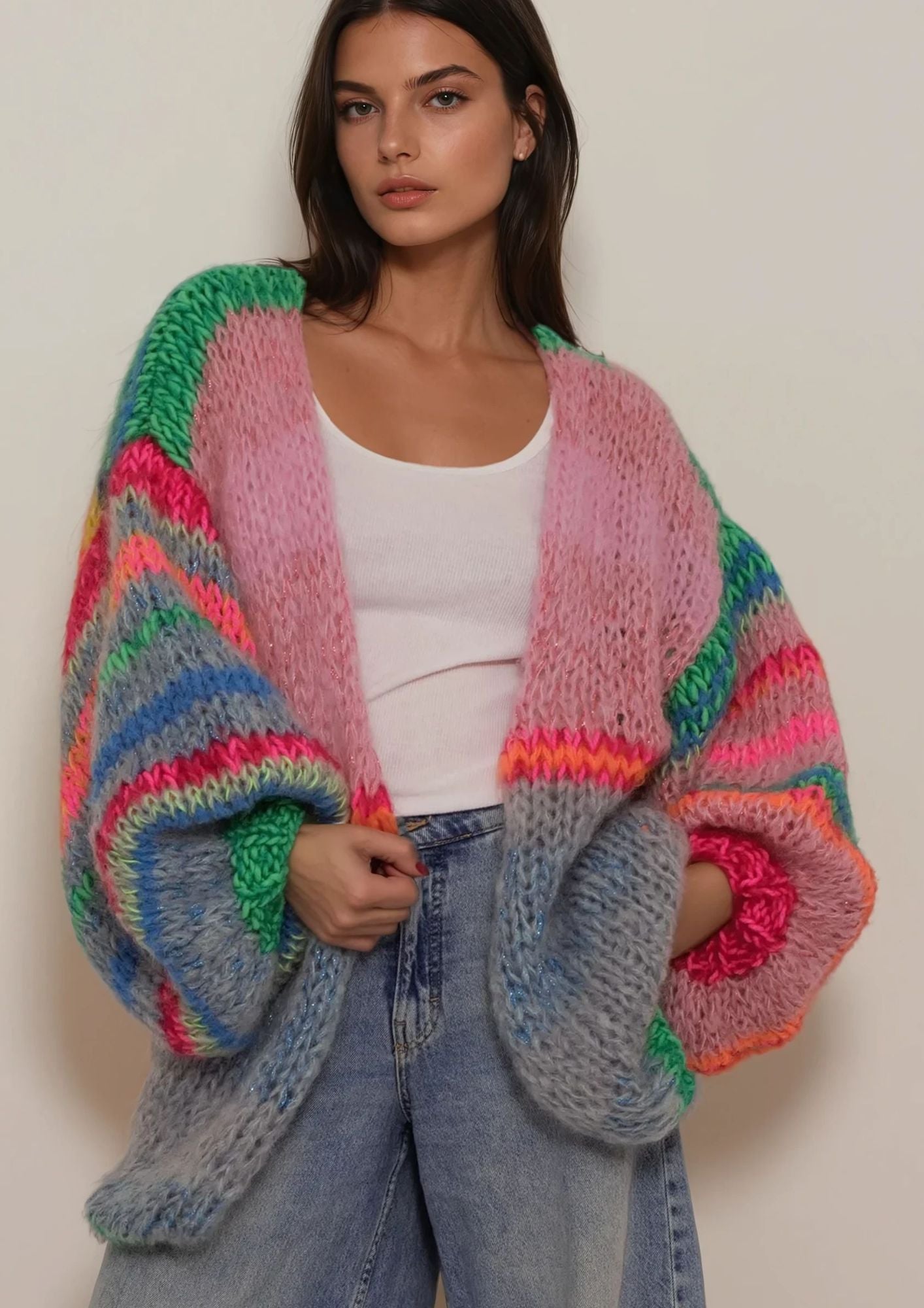 CUPCAKE CARDIGAN LIMEADE TERRY