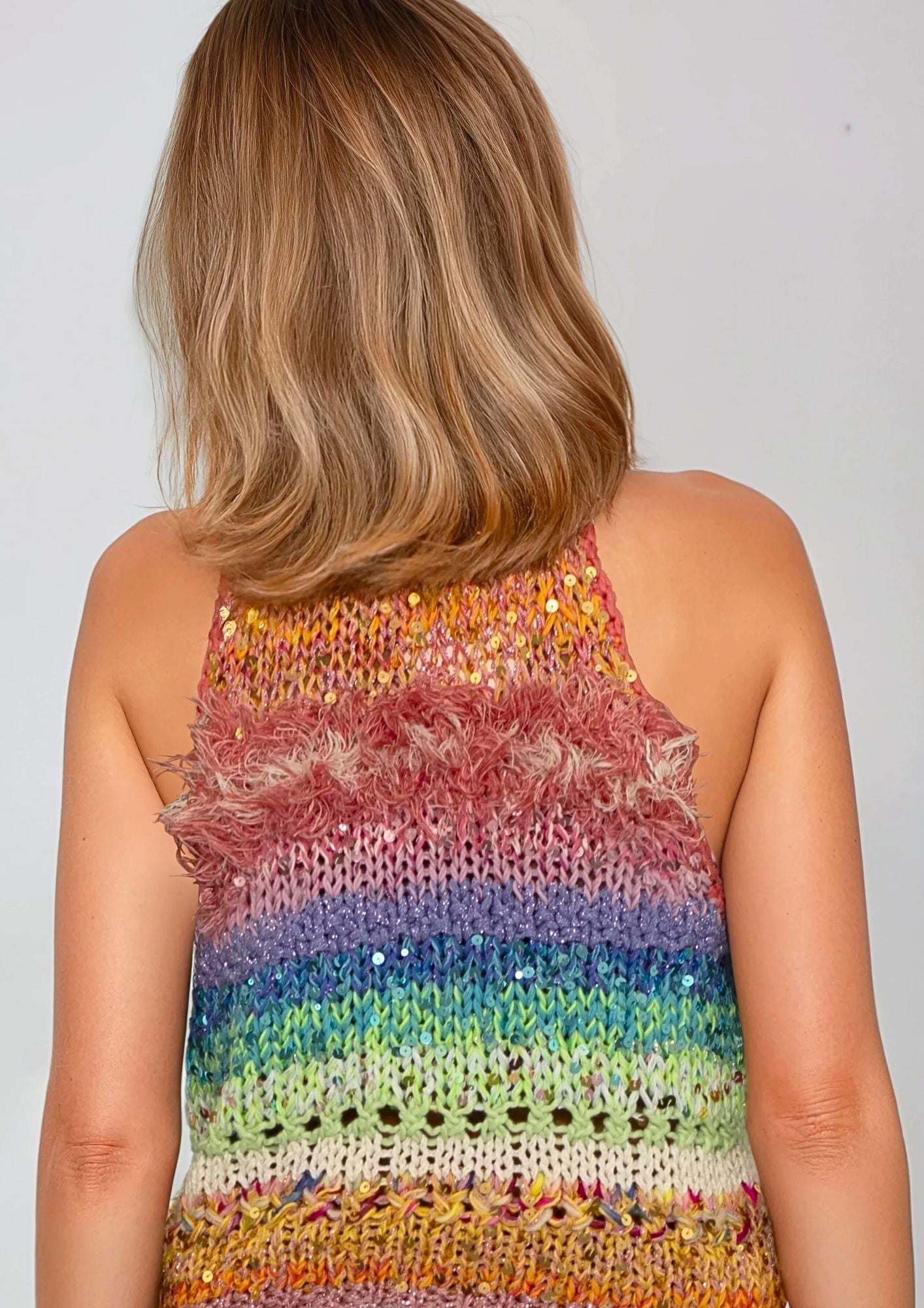 Top Kylie allacciato al collo