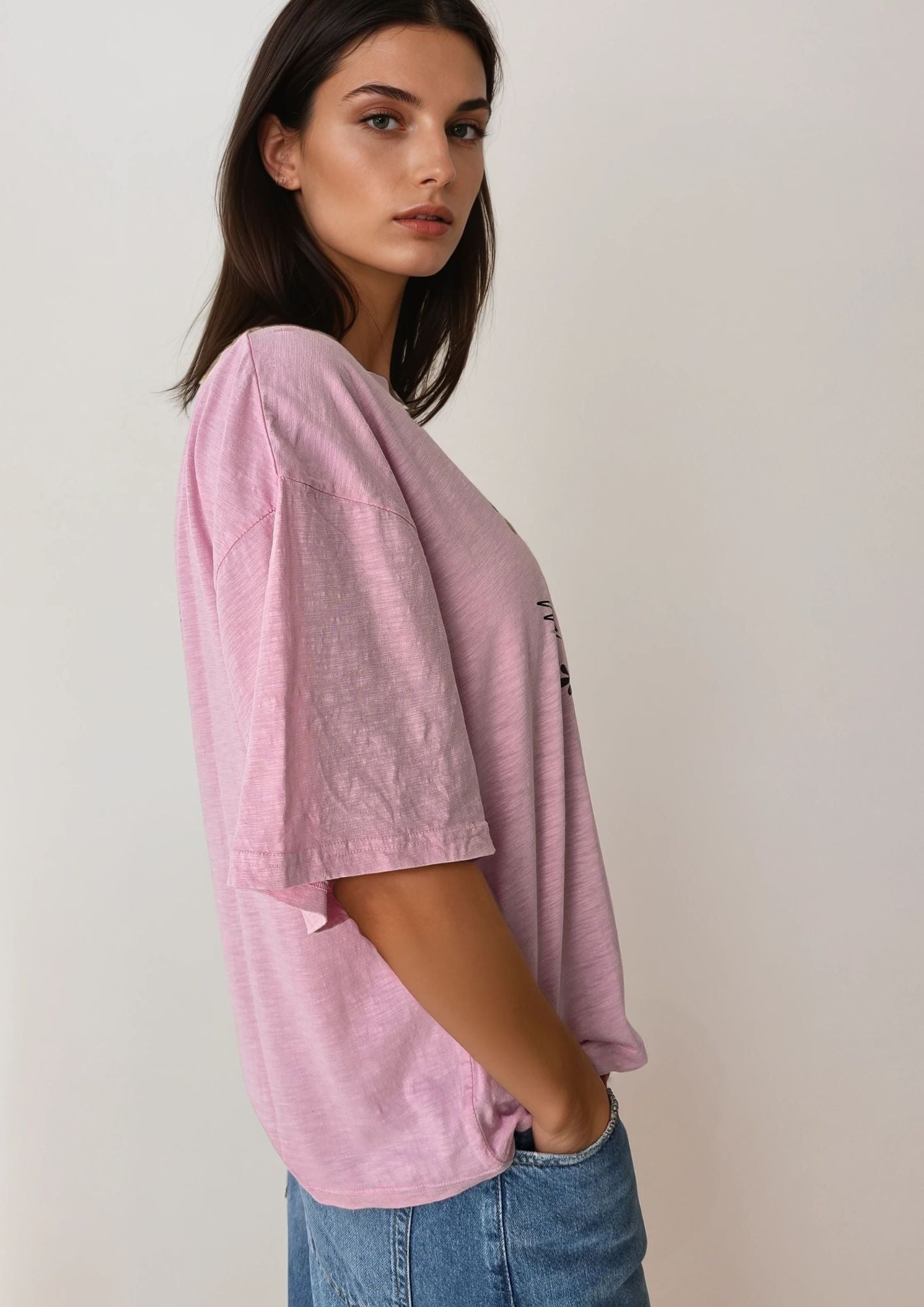 T-shirt Kundalini rosa