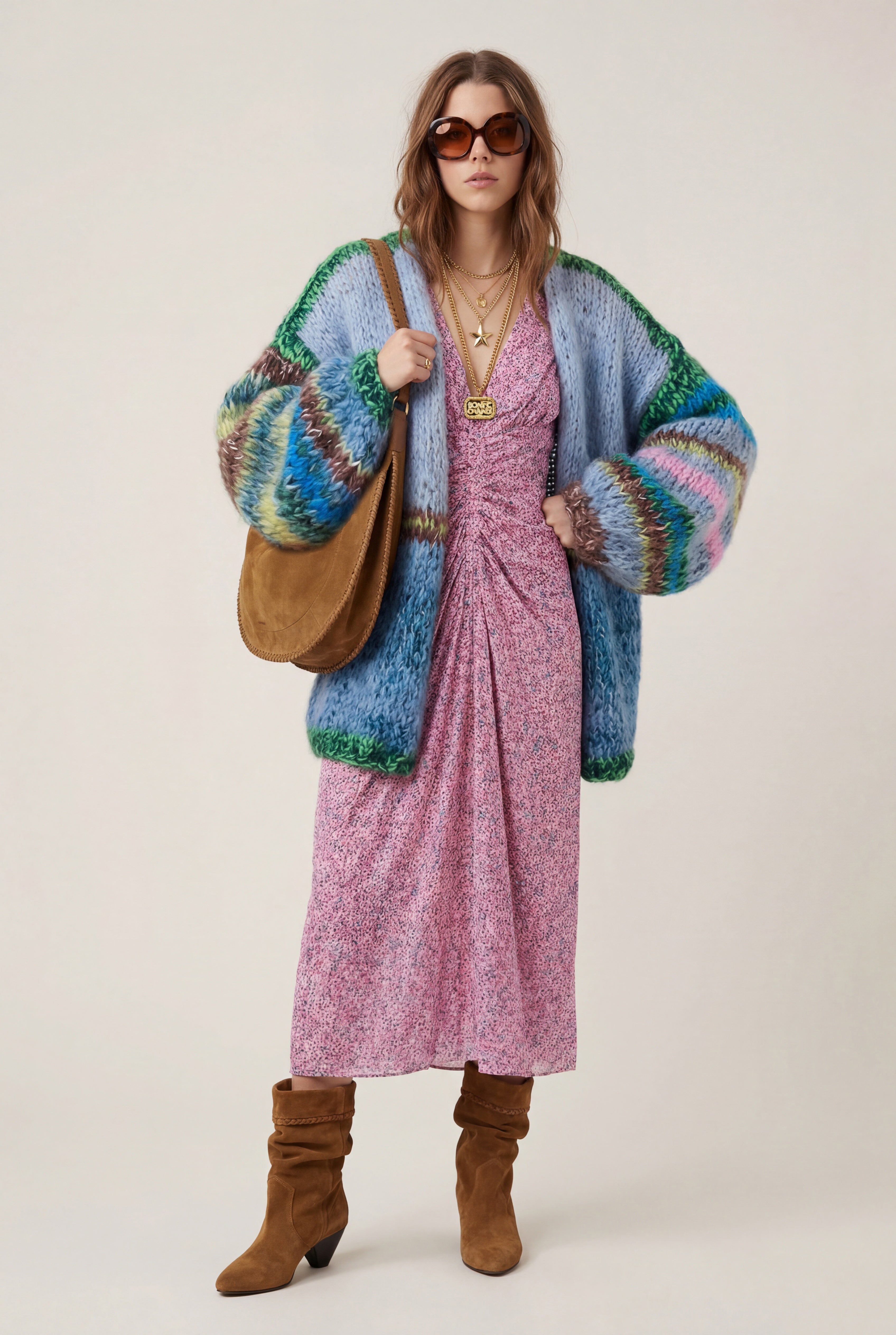 Biba Cardigan Andalusian fields