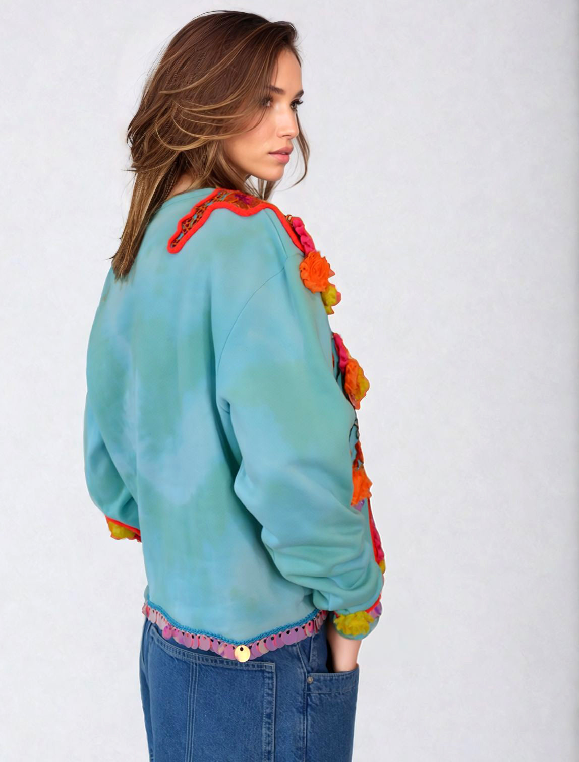 Pull coquelicot