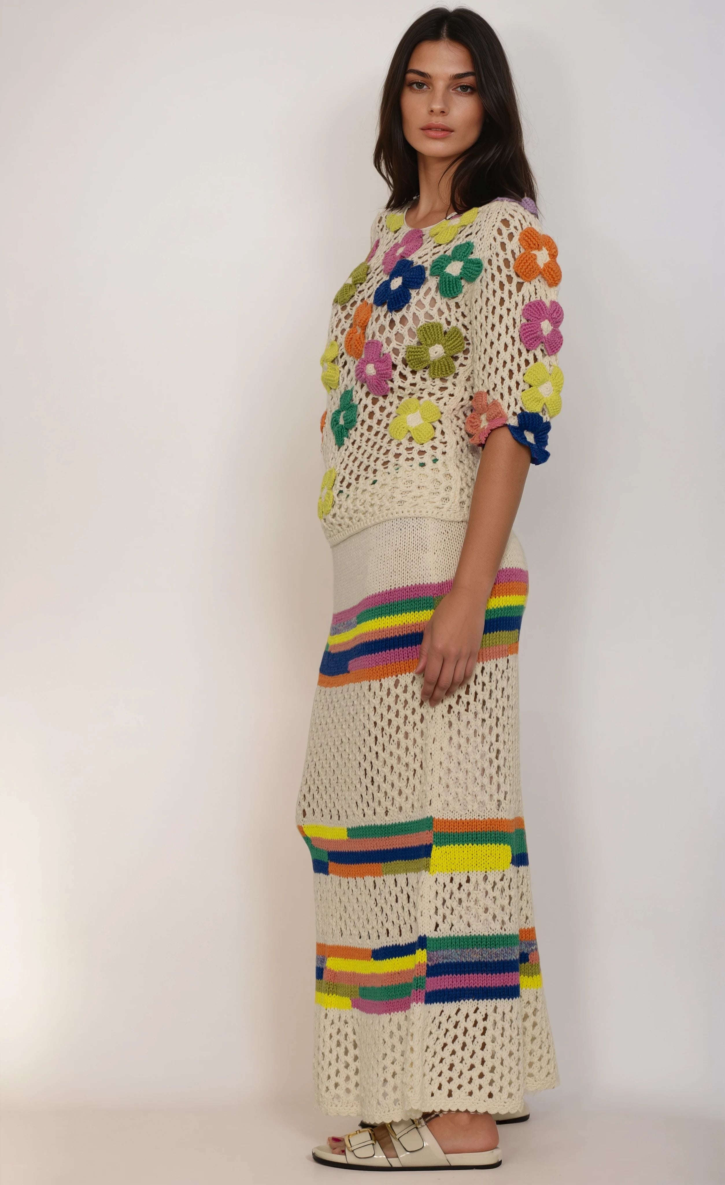 Ensemble Flora : haut et jupe