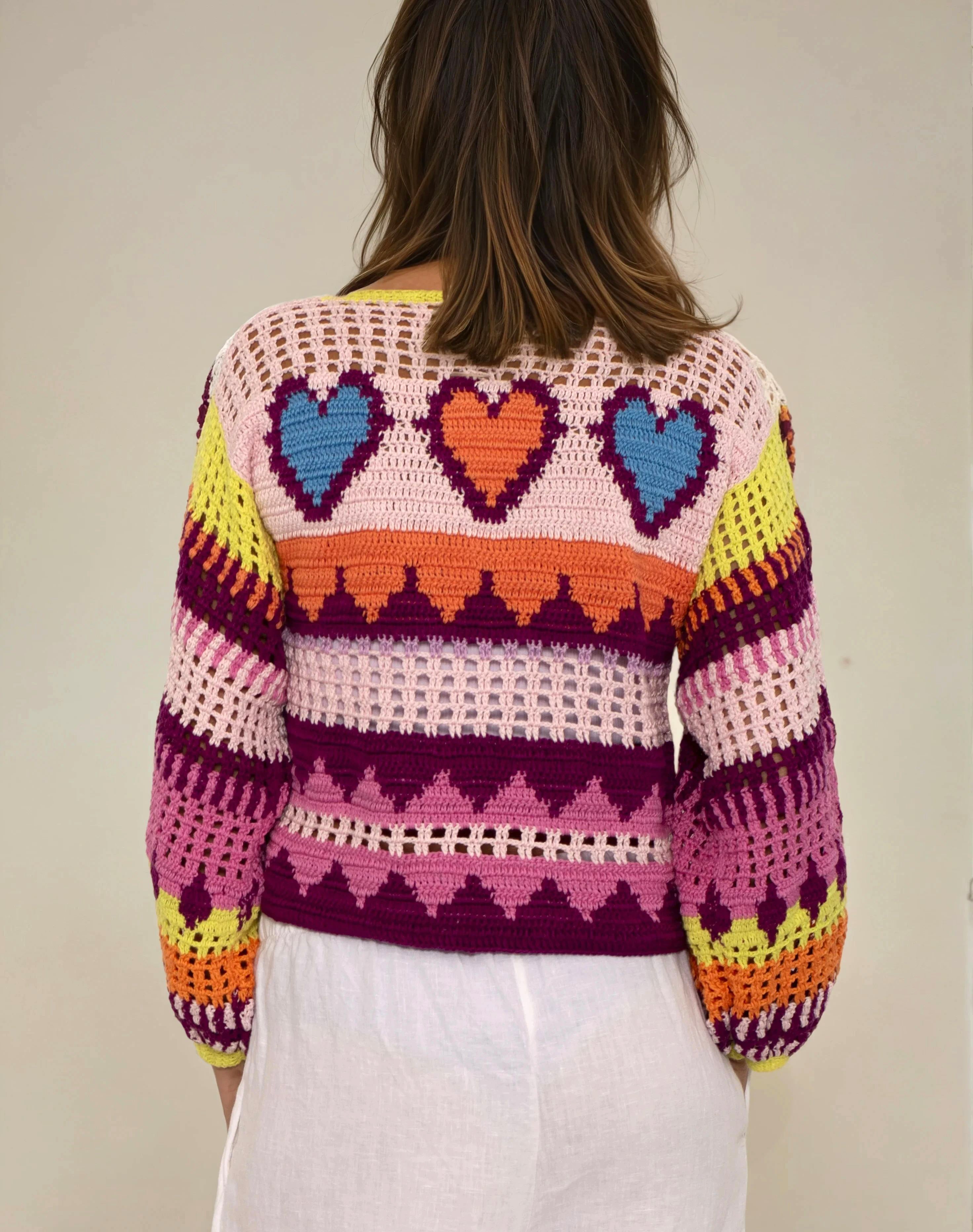 Trio of Love sweater bold