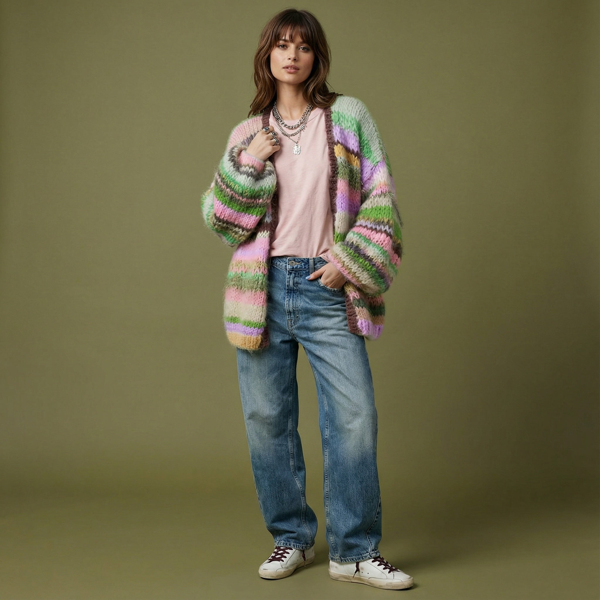 Dupa cardigan Spring Moss