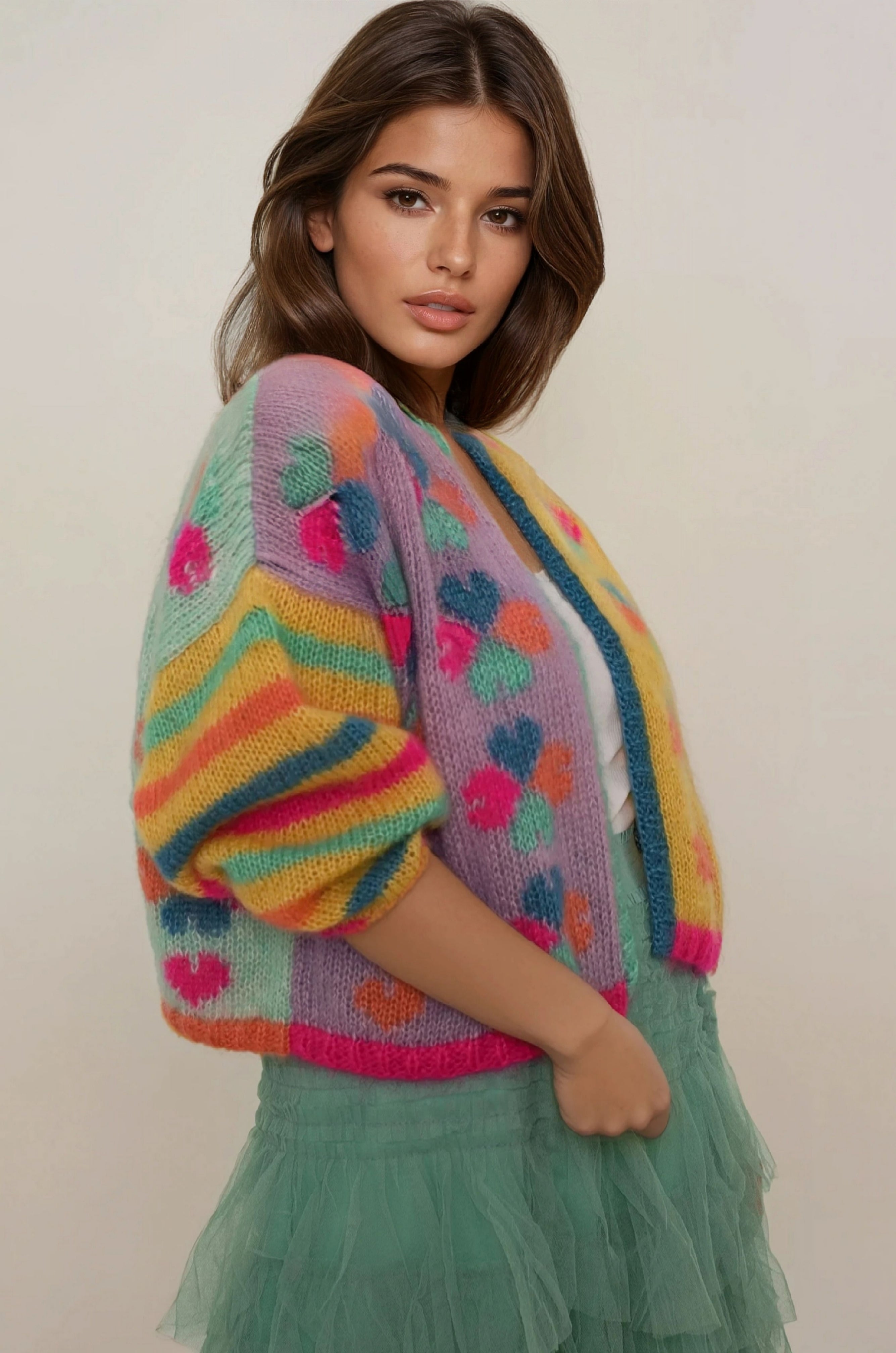 Giacca Heart Crush in confetti