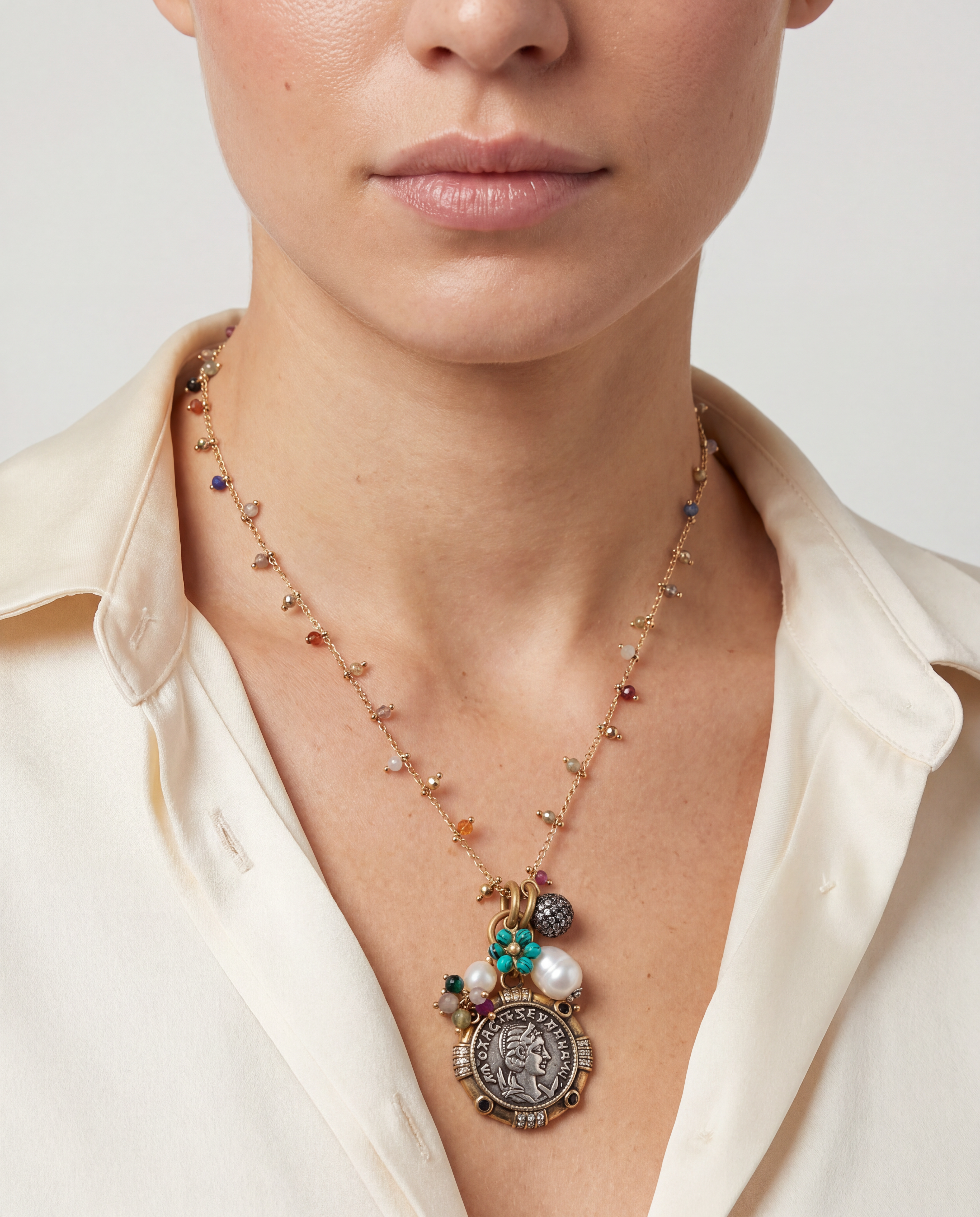 Aurelia Coin Talisman Necklace