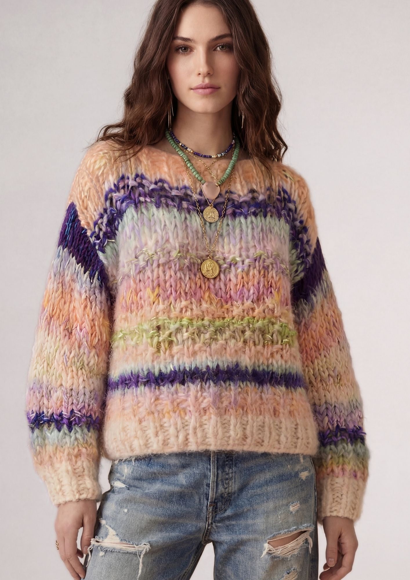 Nuka sweater electric peach