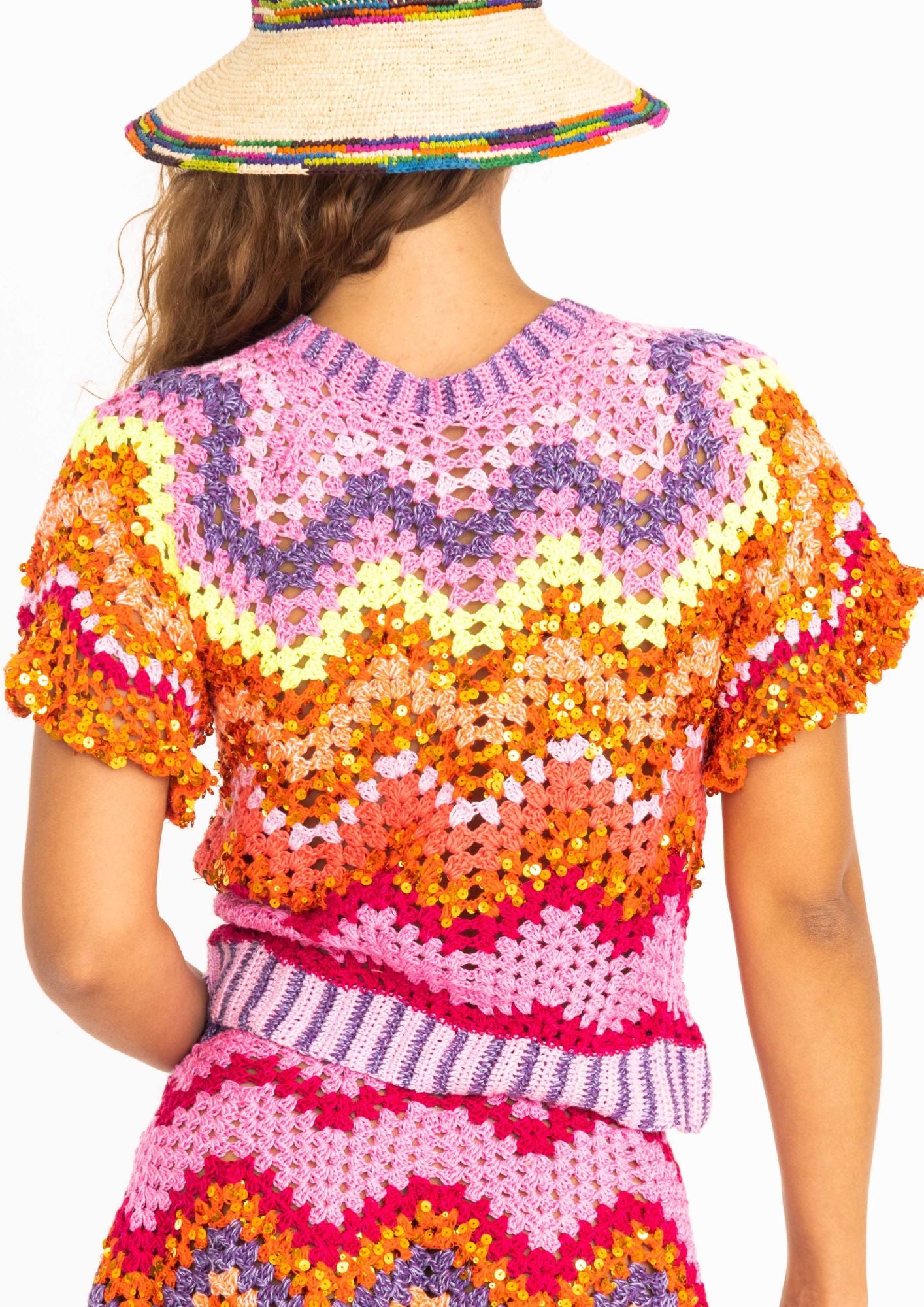 Top Mila arancione rosa