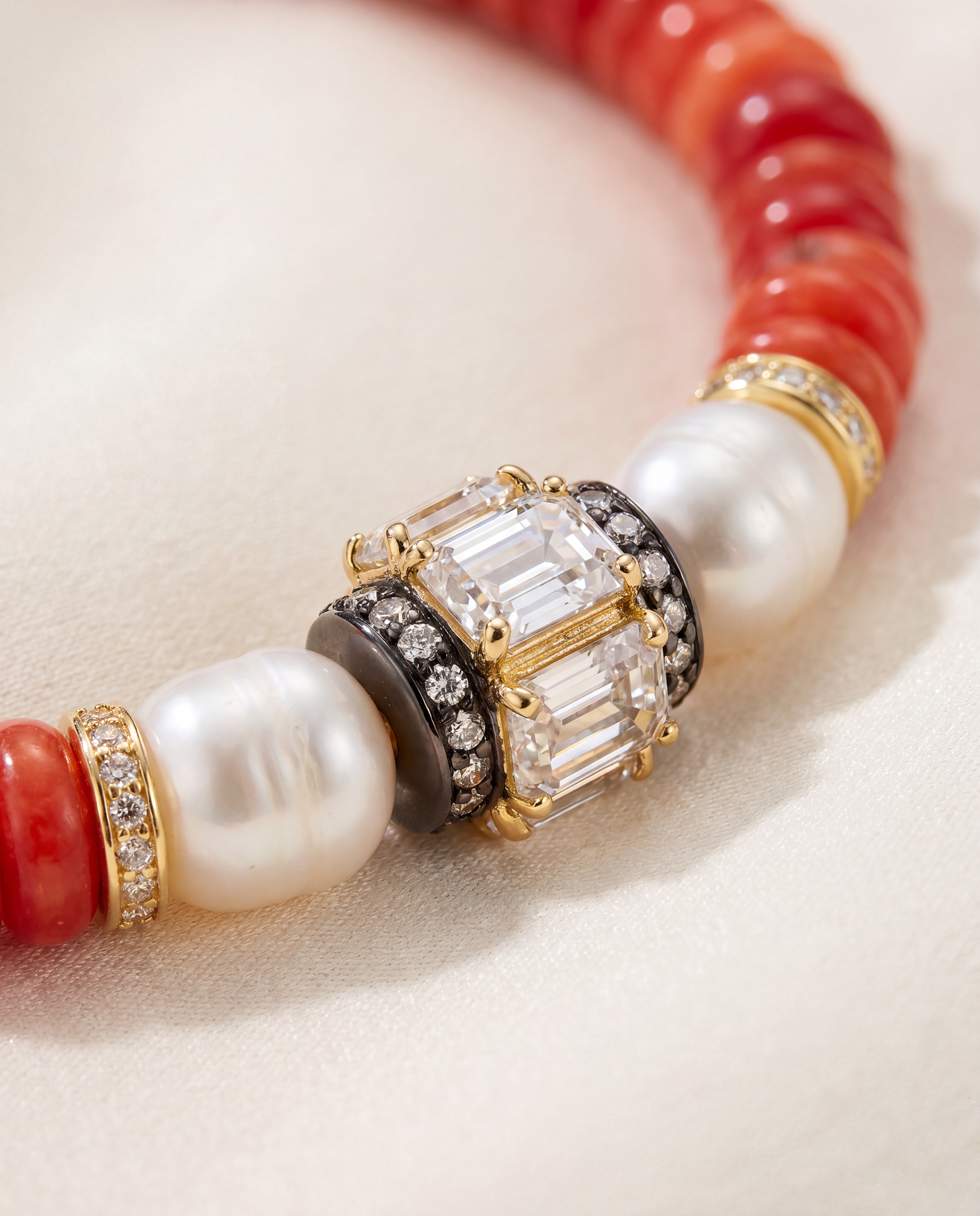Coral Pearl Necklace