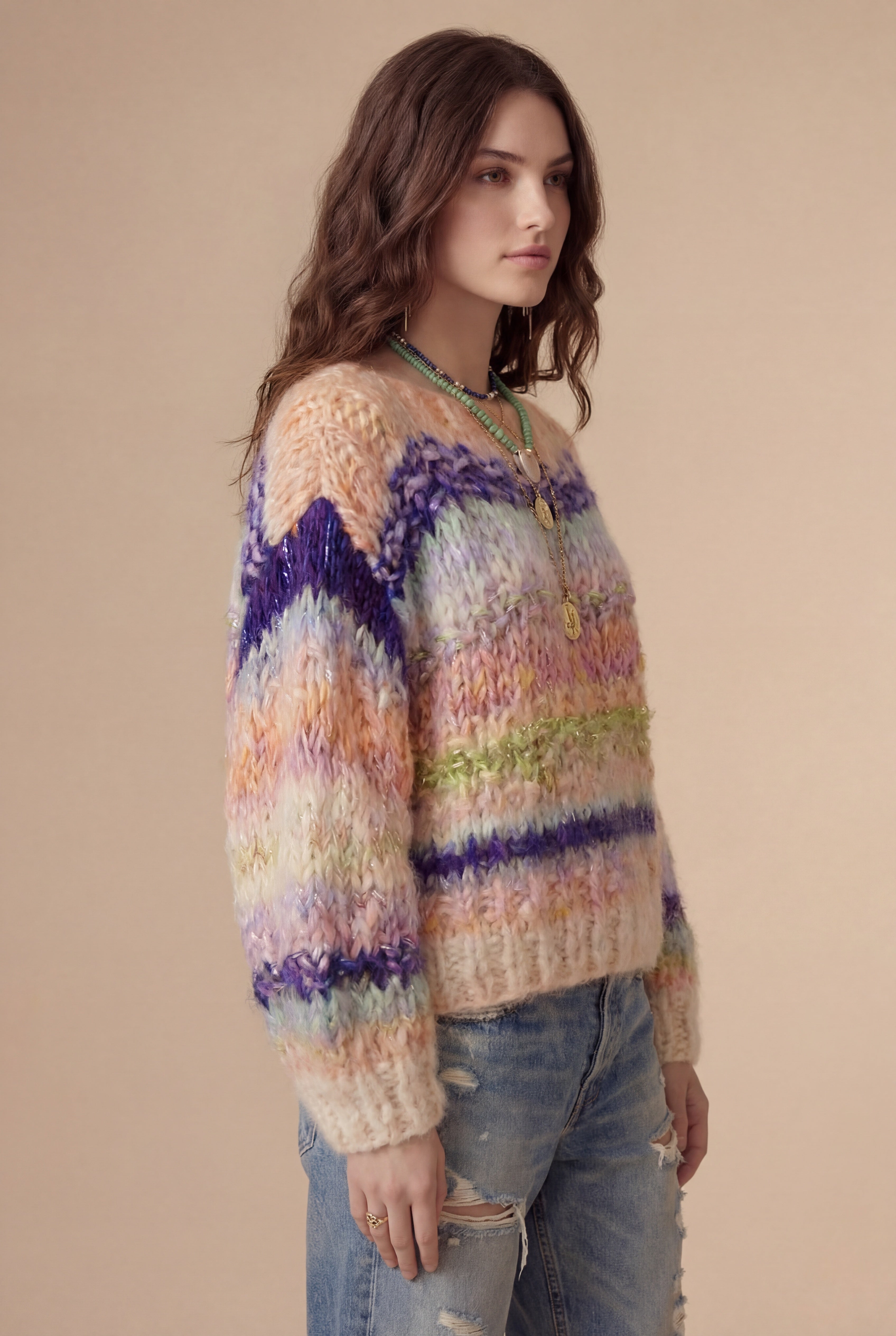 Nuka sweater electric peach