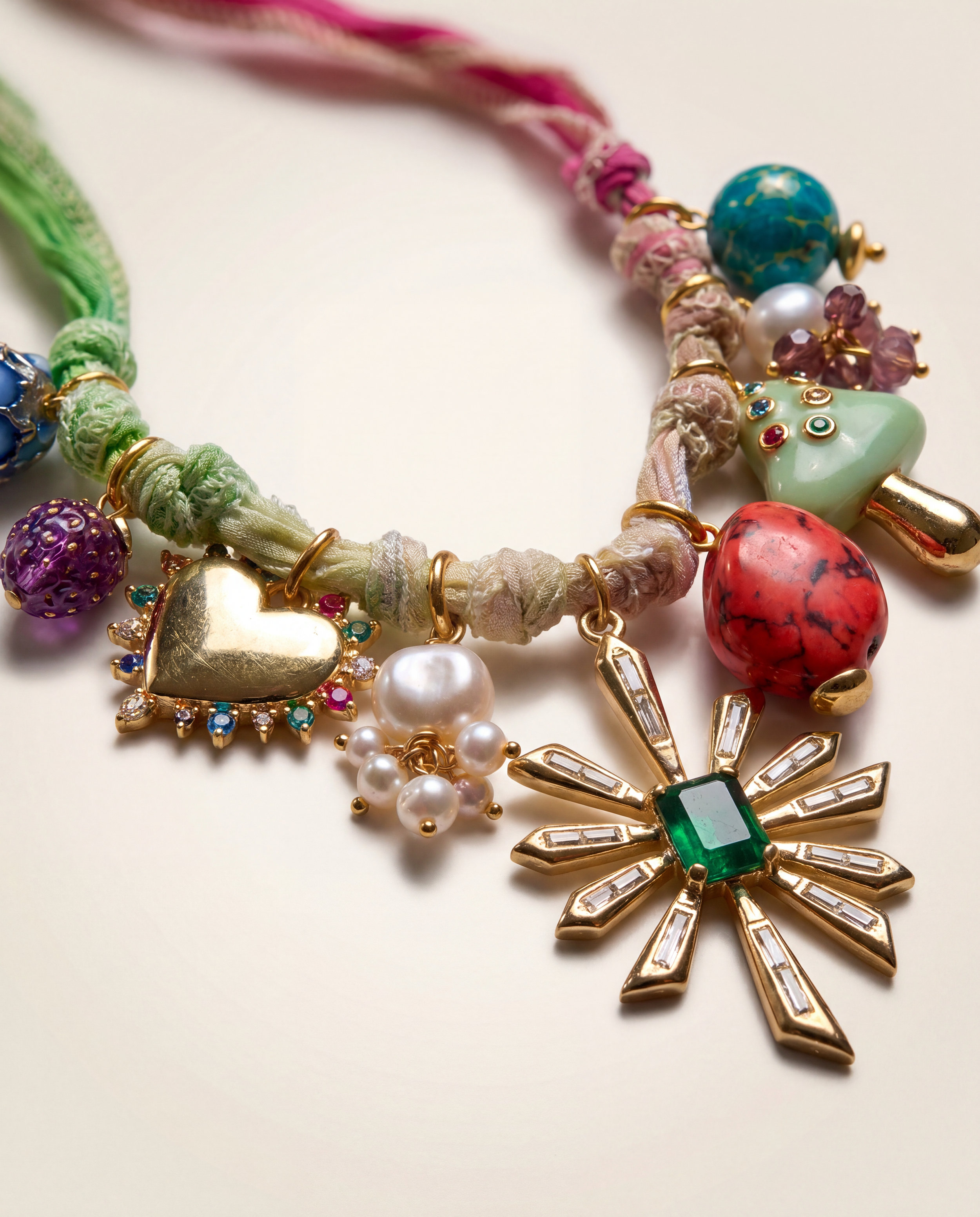 Soleil de Soie Charm Necklace