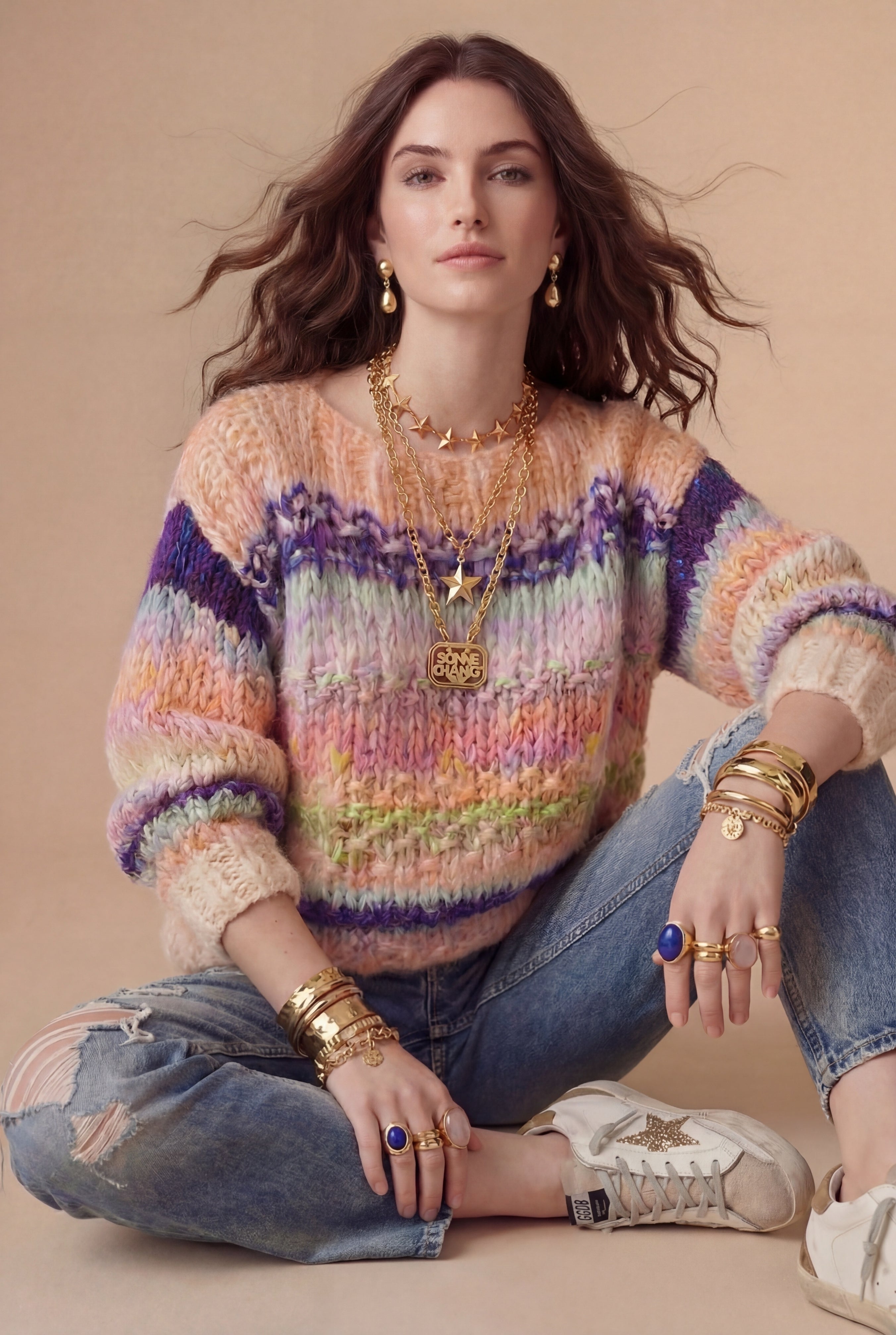 Nuka sweater electric peach