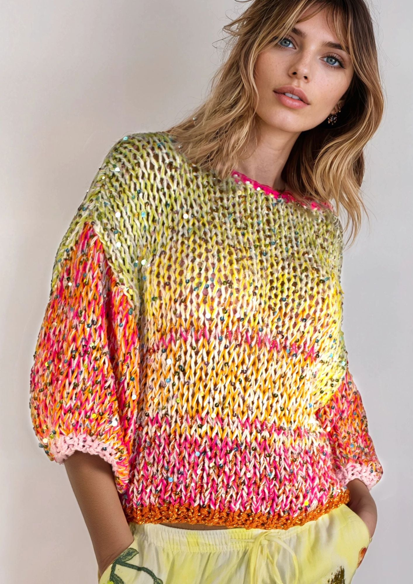 Kalea Pullover orange-gelb