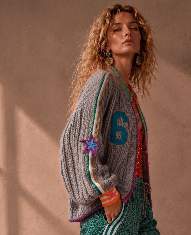 The Stardust 62 Cardigan grey