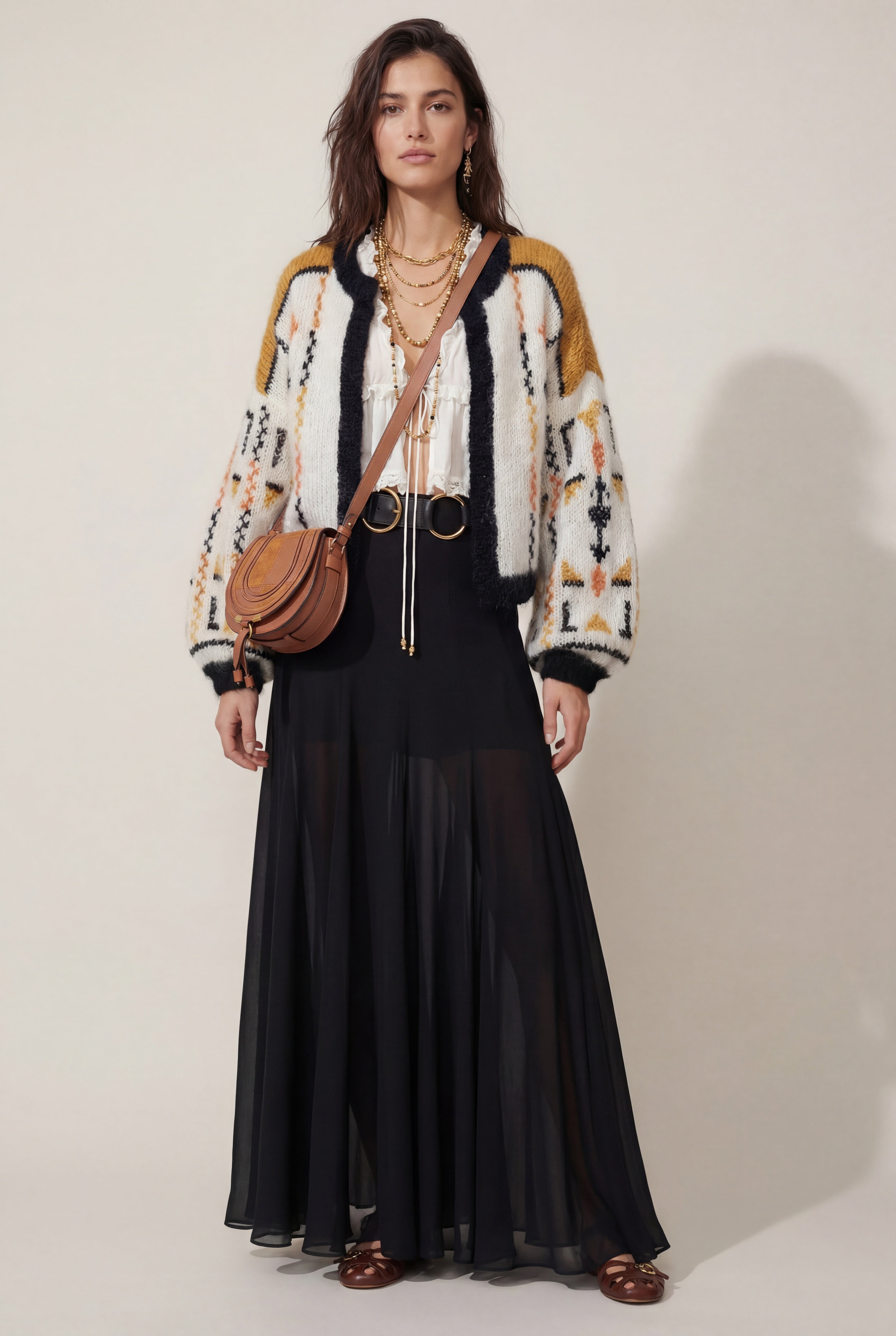 Yuki cross stitch jacket earth preorder