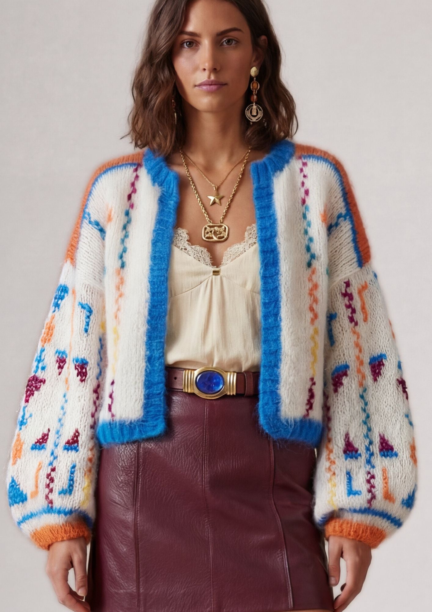 Yuki cross stitch jacket Nomad Bloom