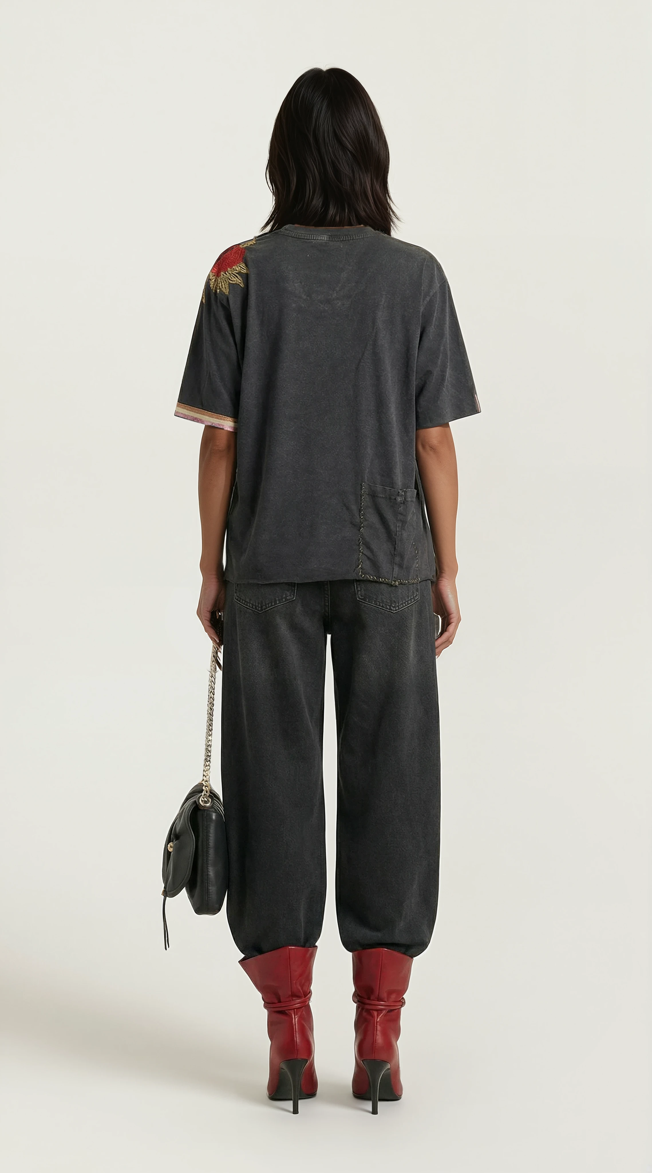 The Charcoal Bloom Tee