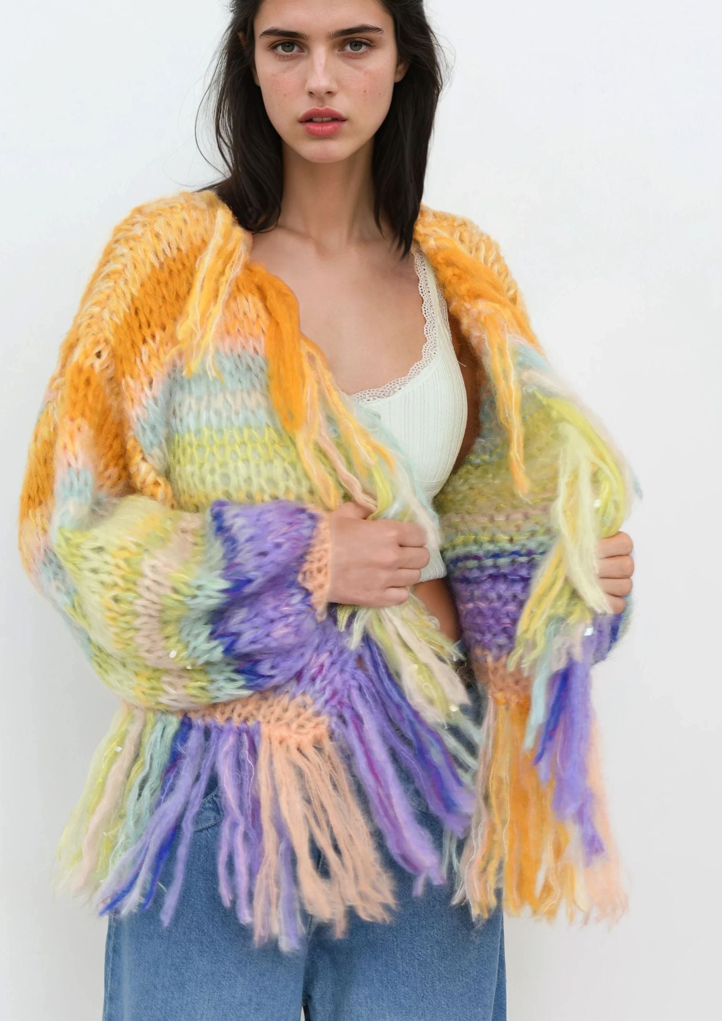 Stevie cardigan Capri Glow