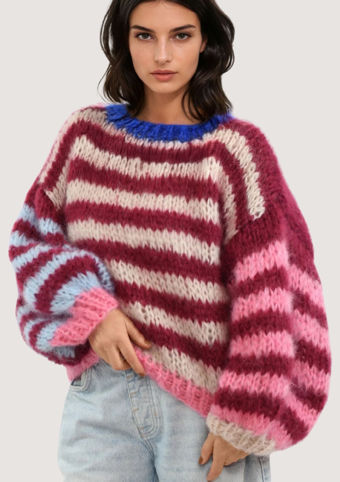 Courtney sweater berry sorbet