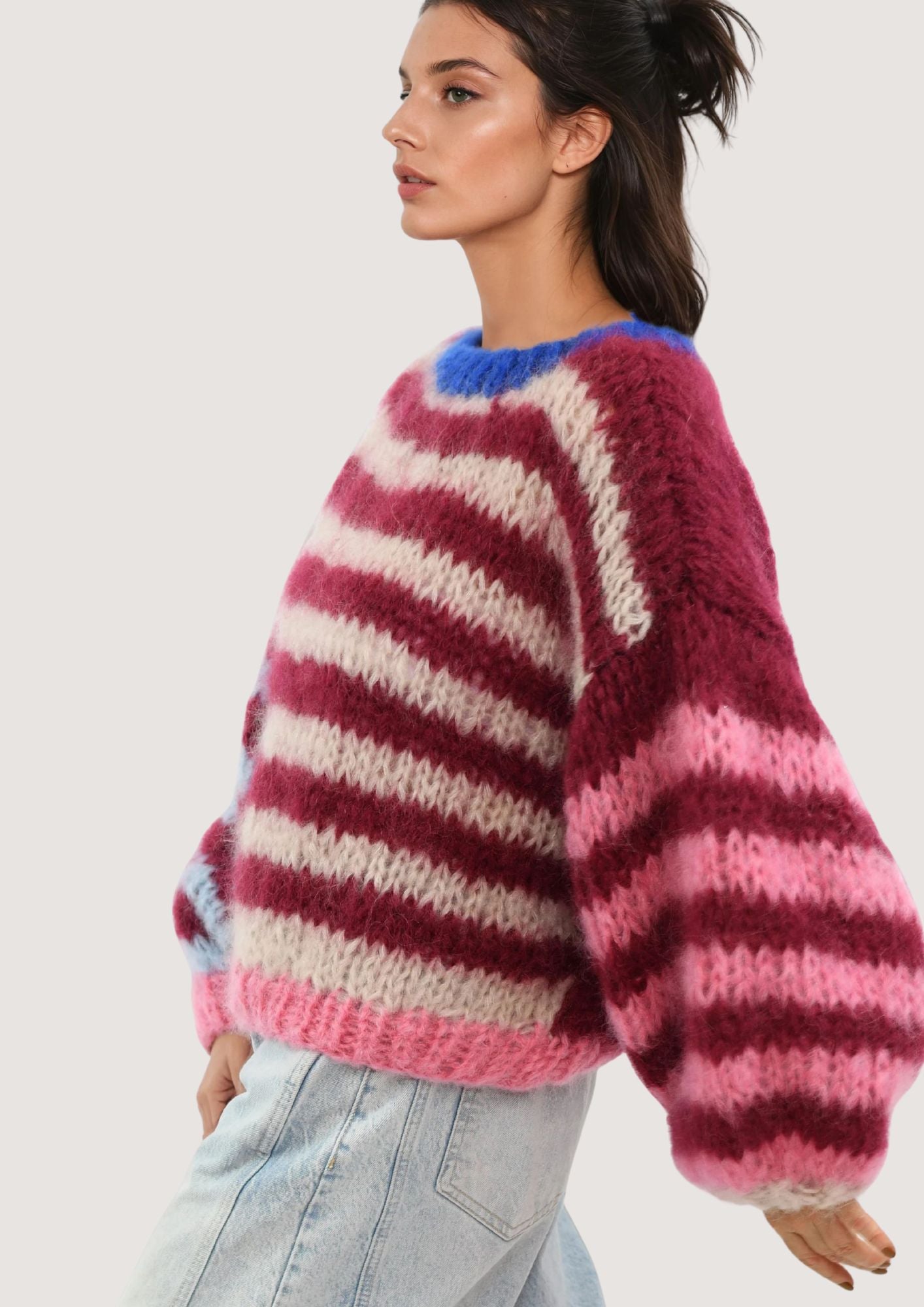 Courtney sweater berry sorbet