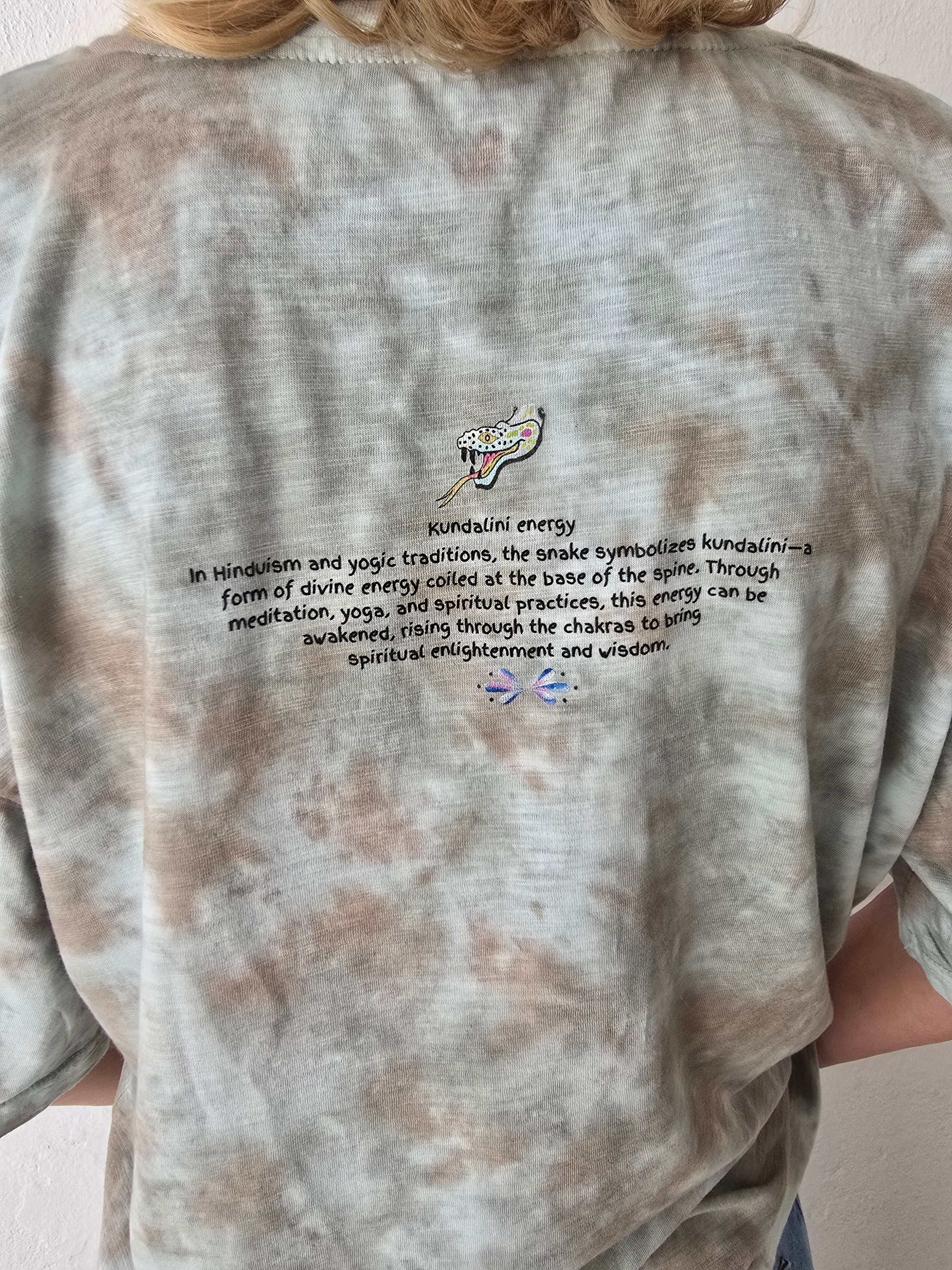 T-shirt Kundalini khaki tiedye