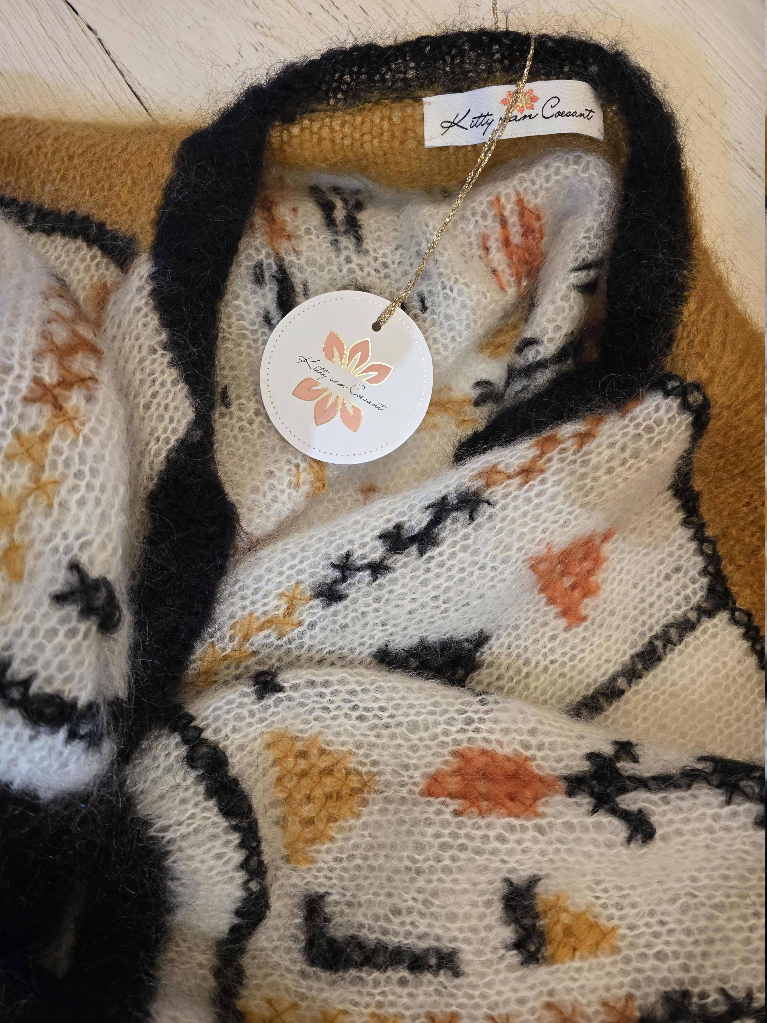 Yuki cross stitch jacket earth preorder