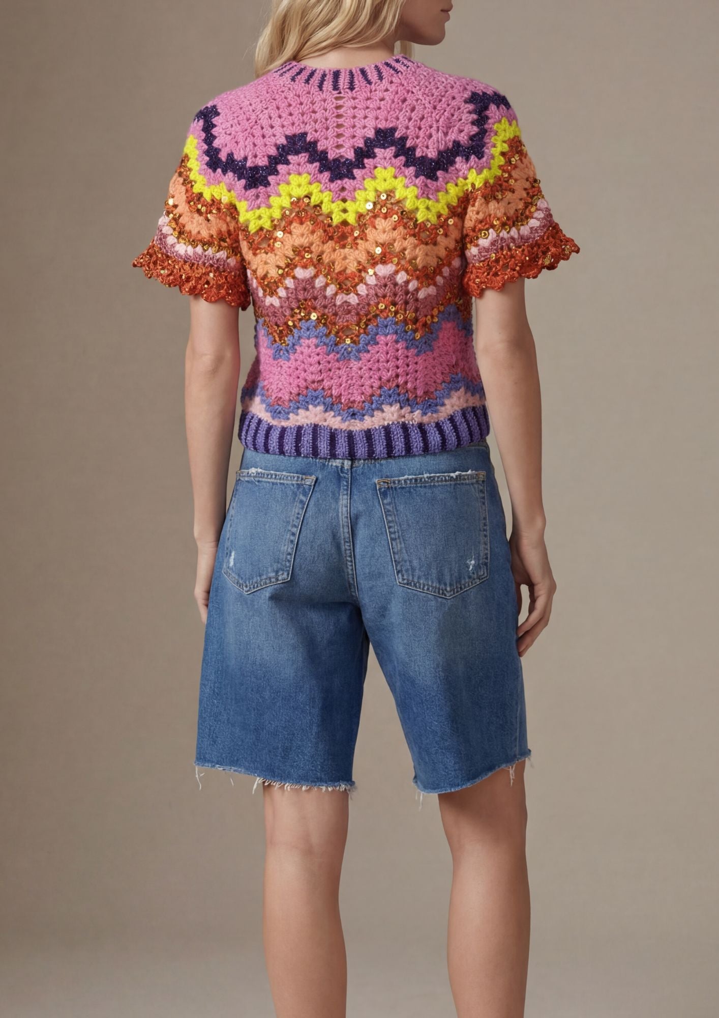 Haut Leah crochet fusion