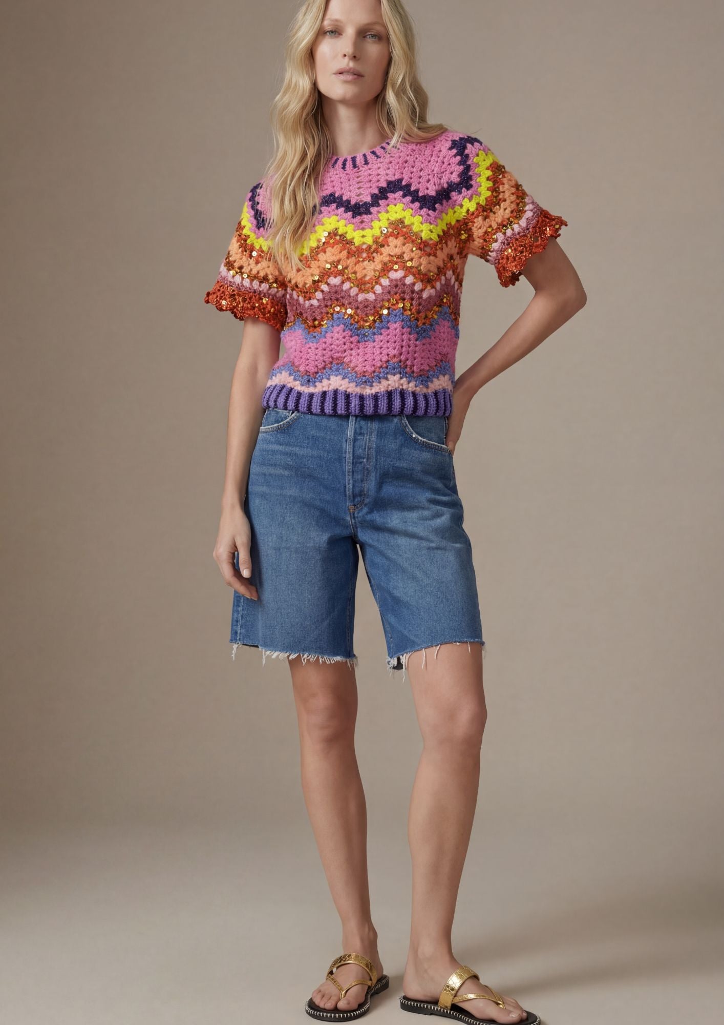 Haut Leah crochet fusion