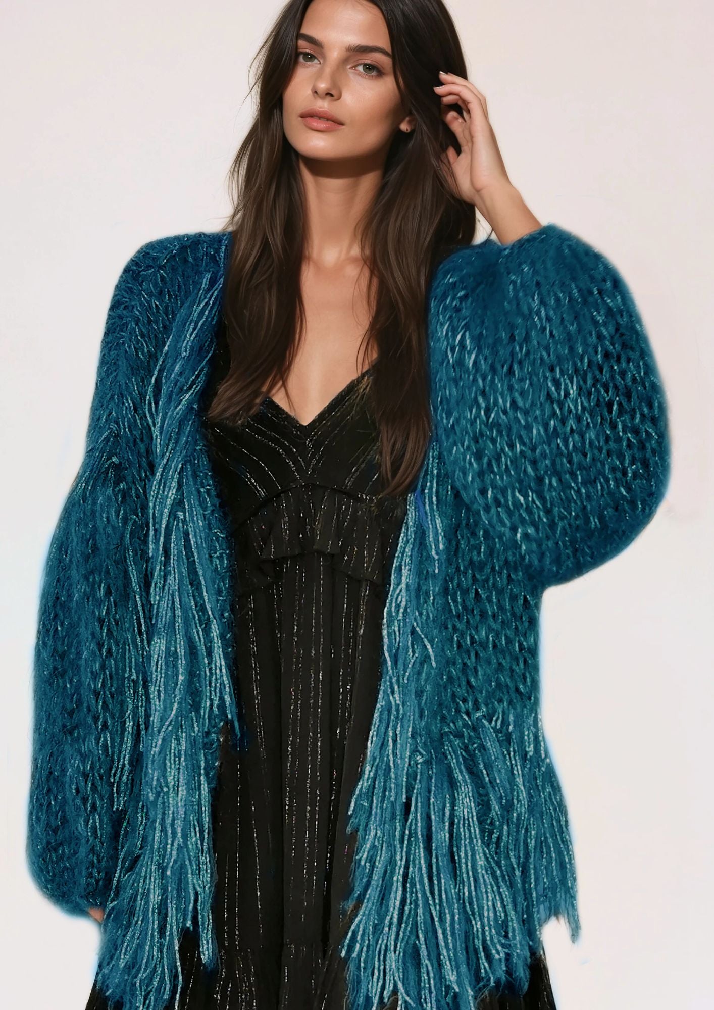 Flecco cardigan midnight peacock preorder