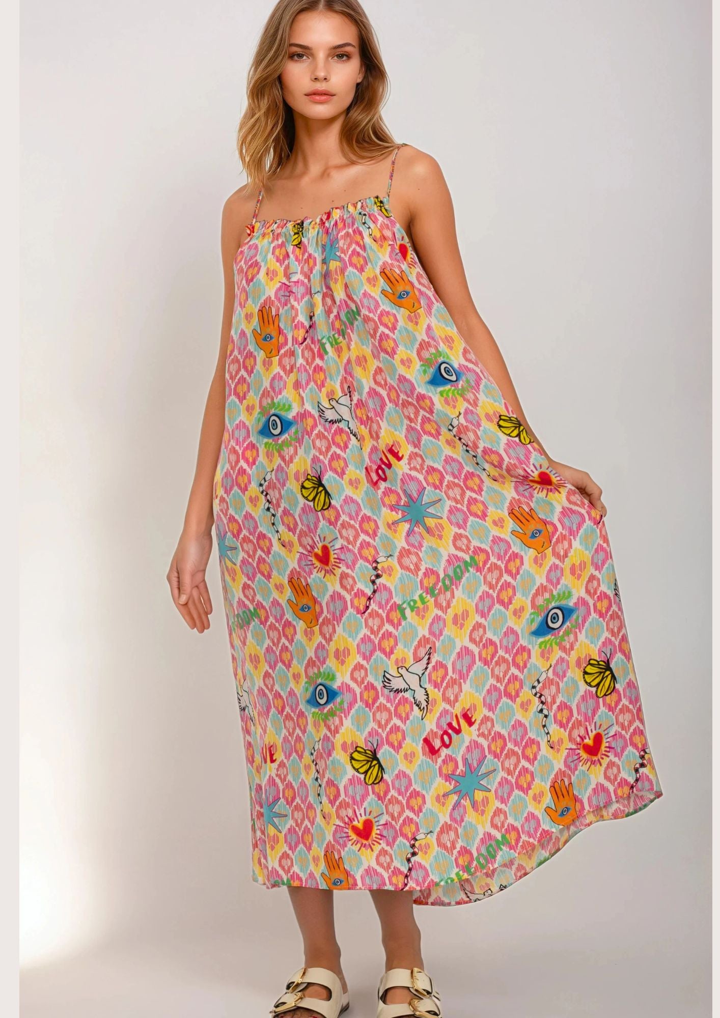Amulet silk dress