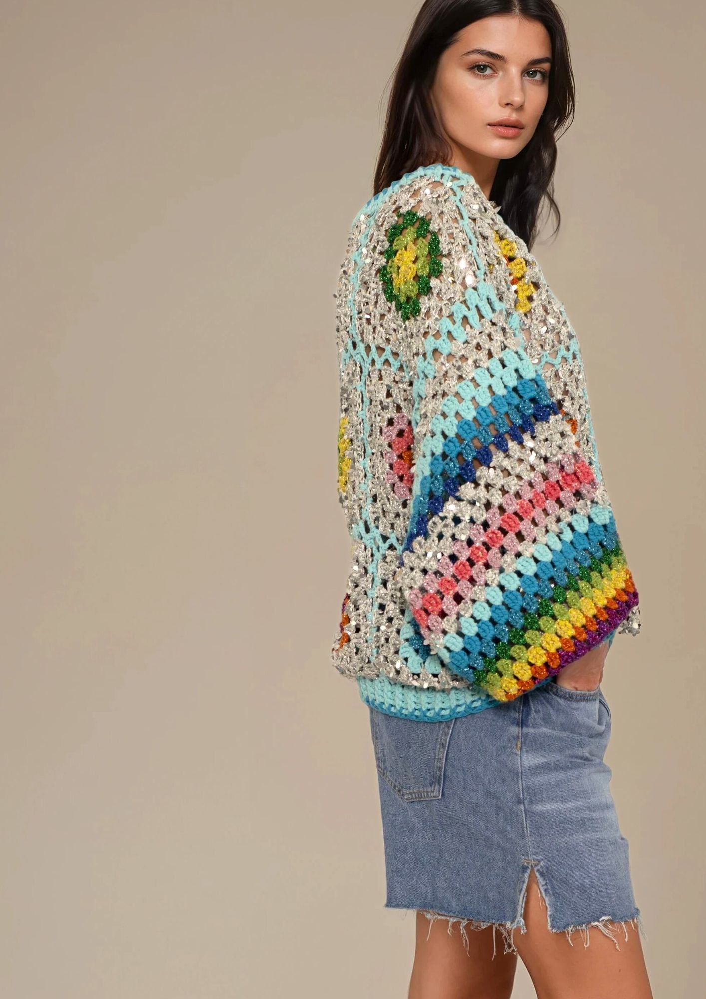 Aubrey crochet sweater