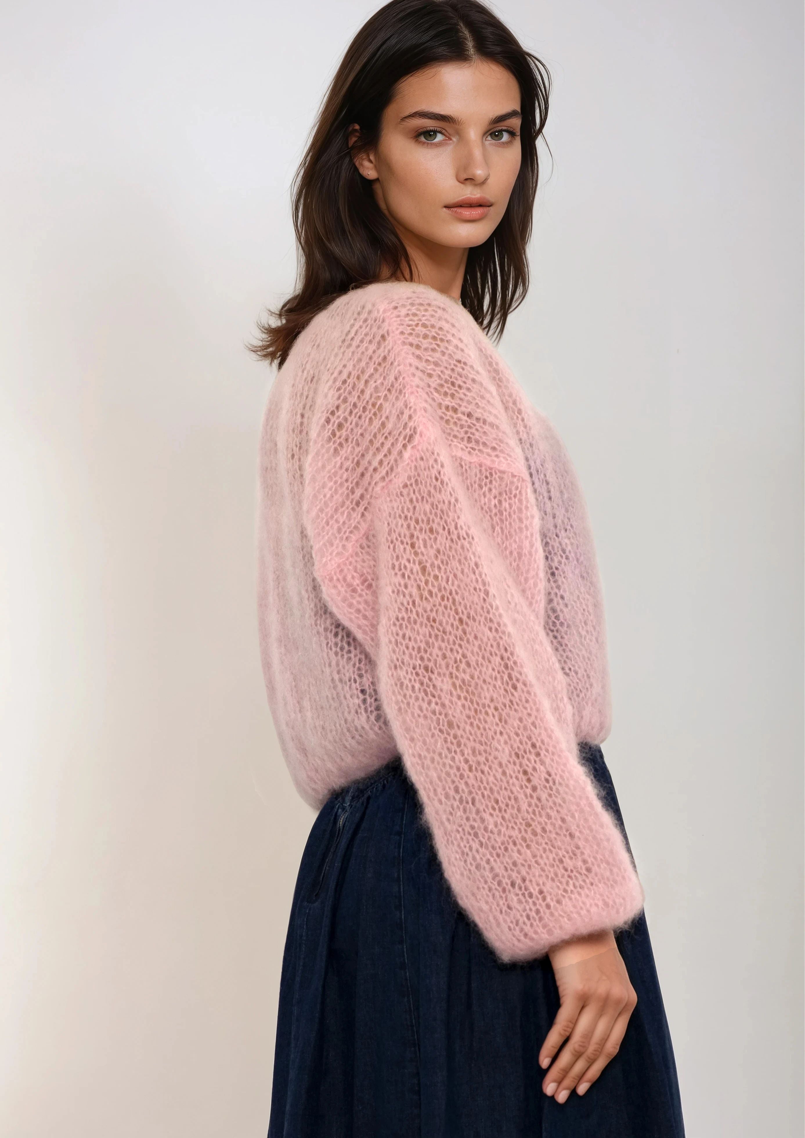 Rose-Jacke in zartem Rosa