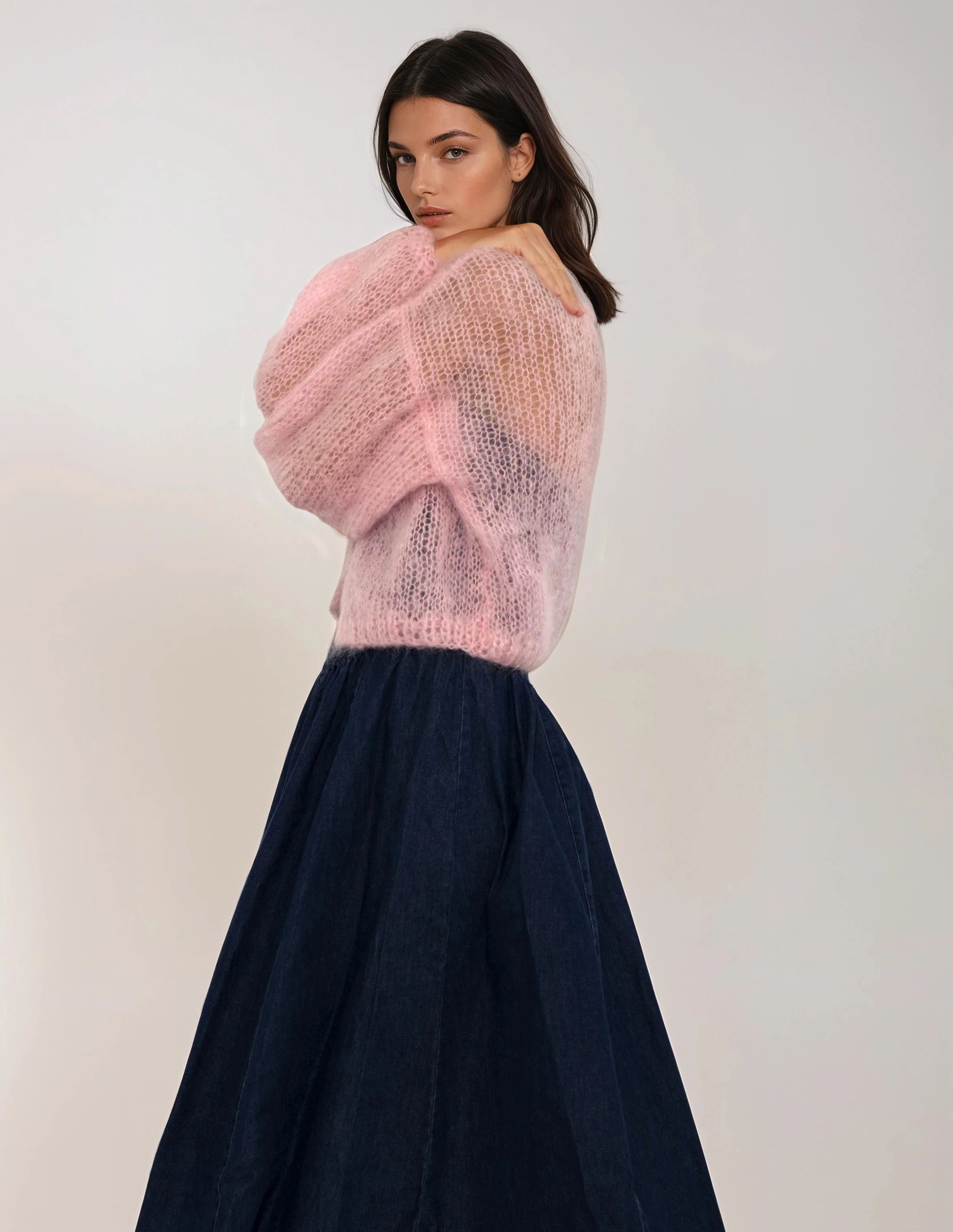Rose-Jacke in zartem Rosa
