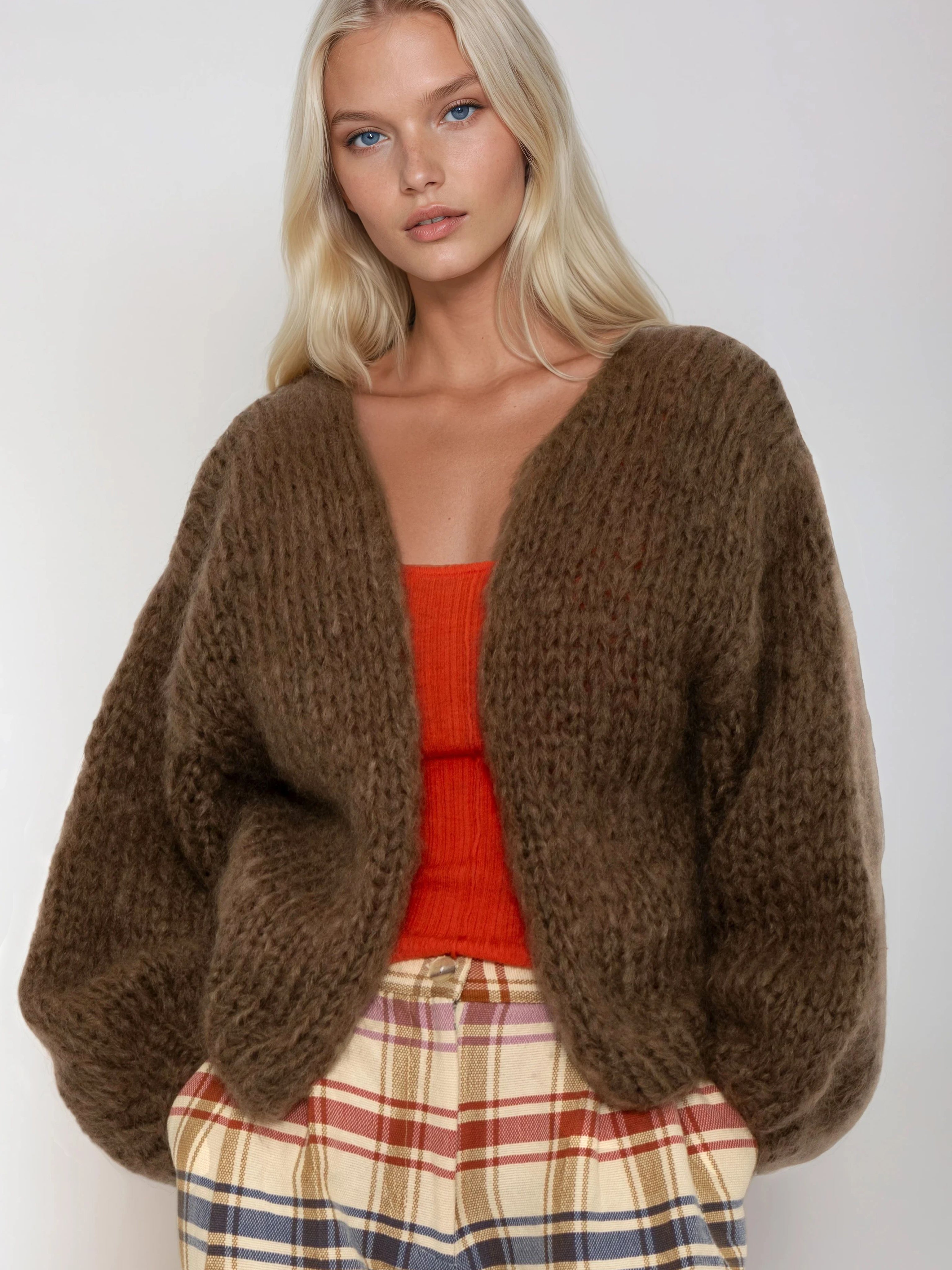 Taylor-Jacke in Chocolat