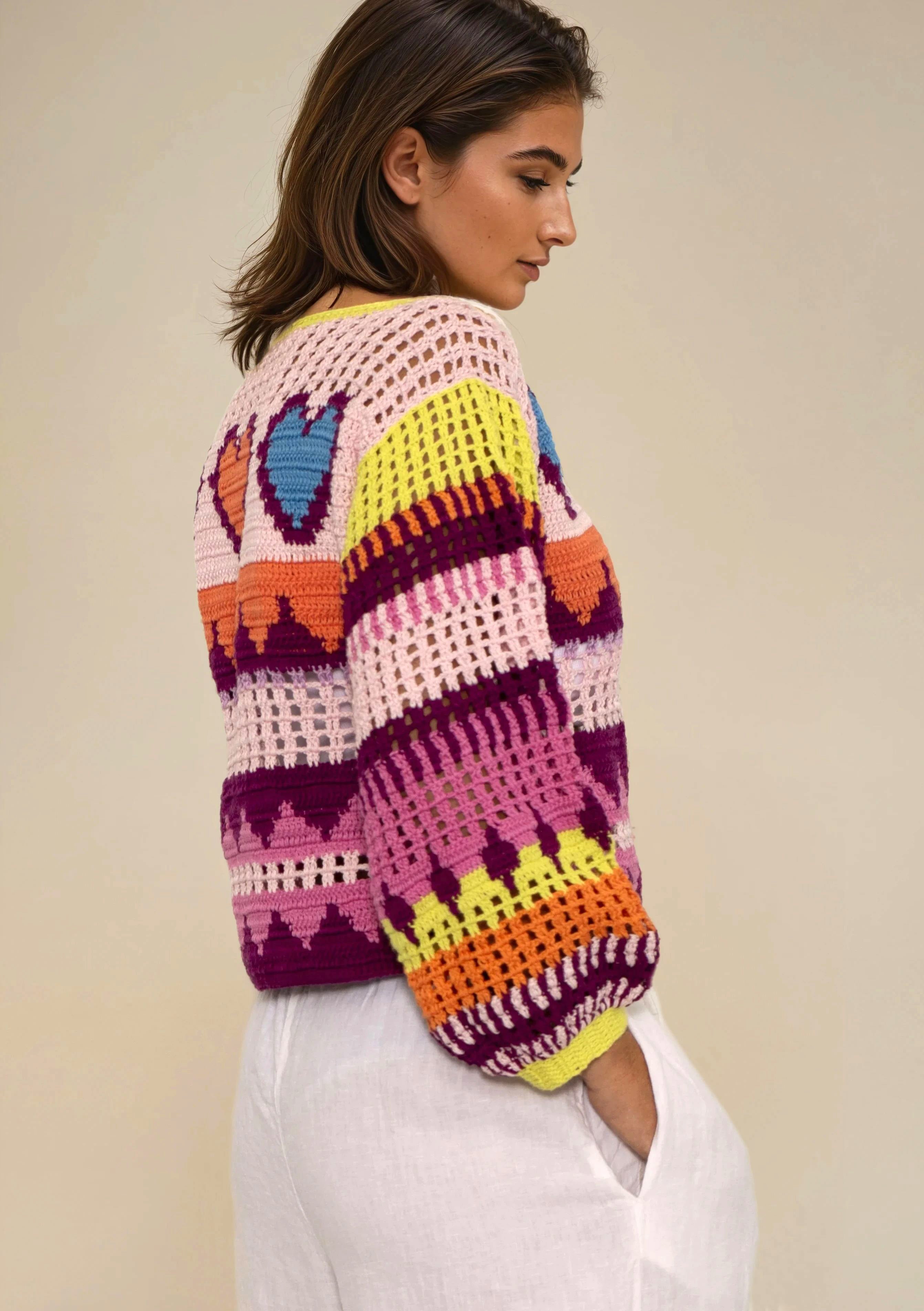 Trio of Love sweater bold