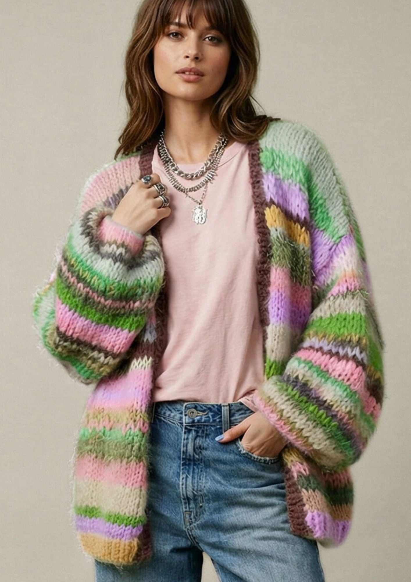 Dupa cardigan Spring Moss