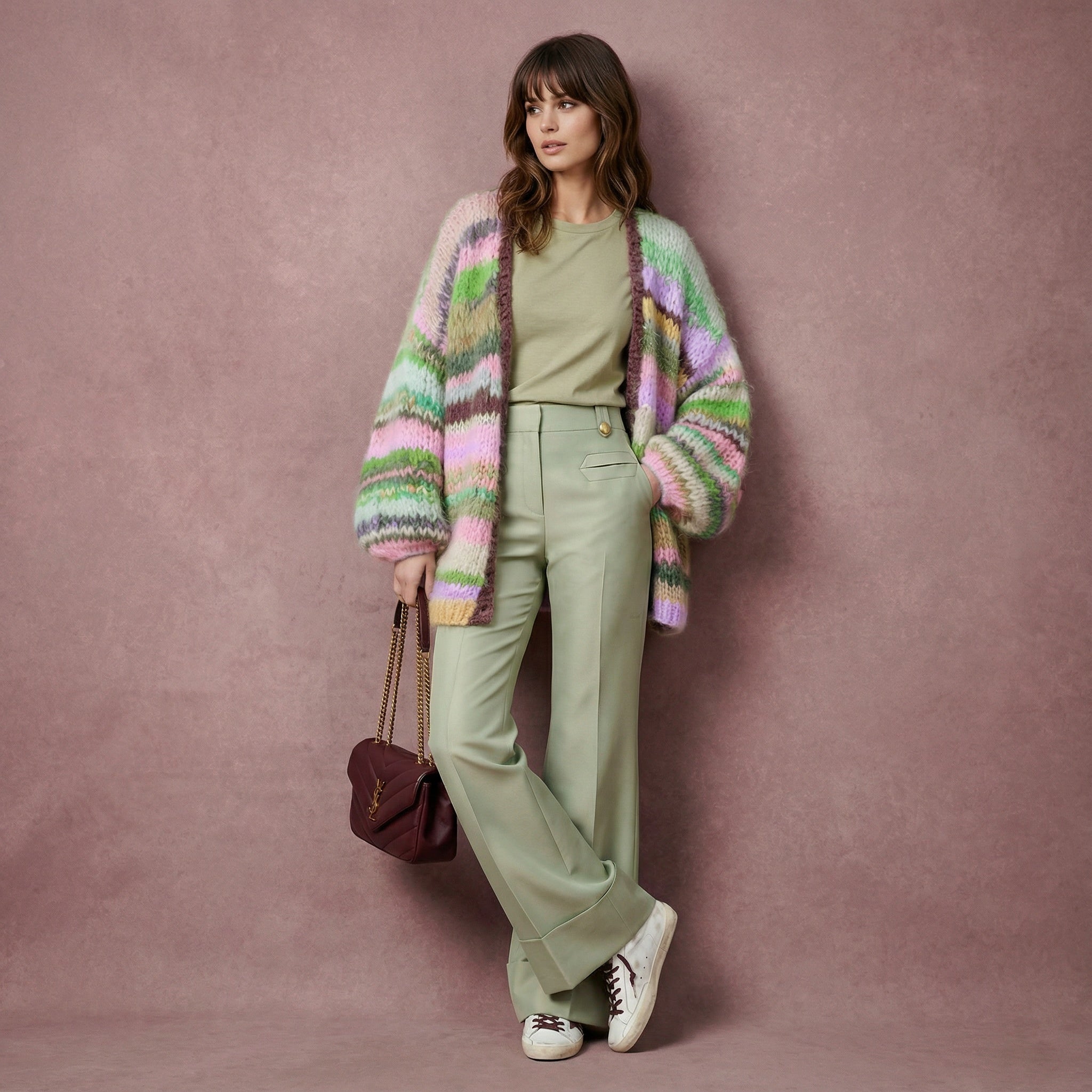 Dupa cardigan Spring Moss